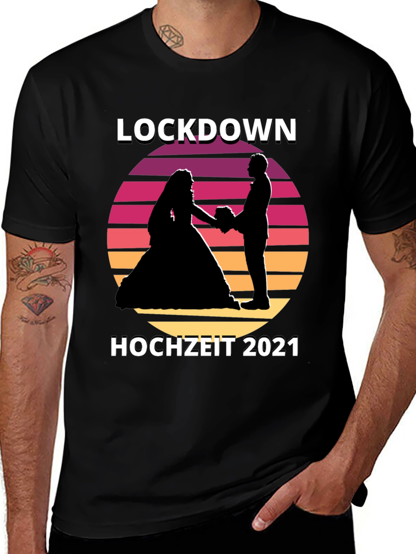 Lockdown Hochzeit 2021 T-Shirt