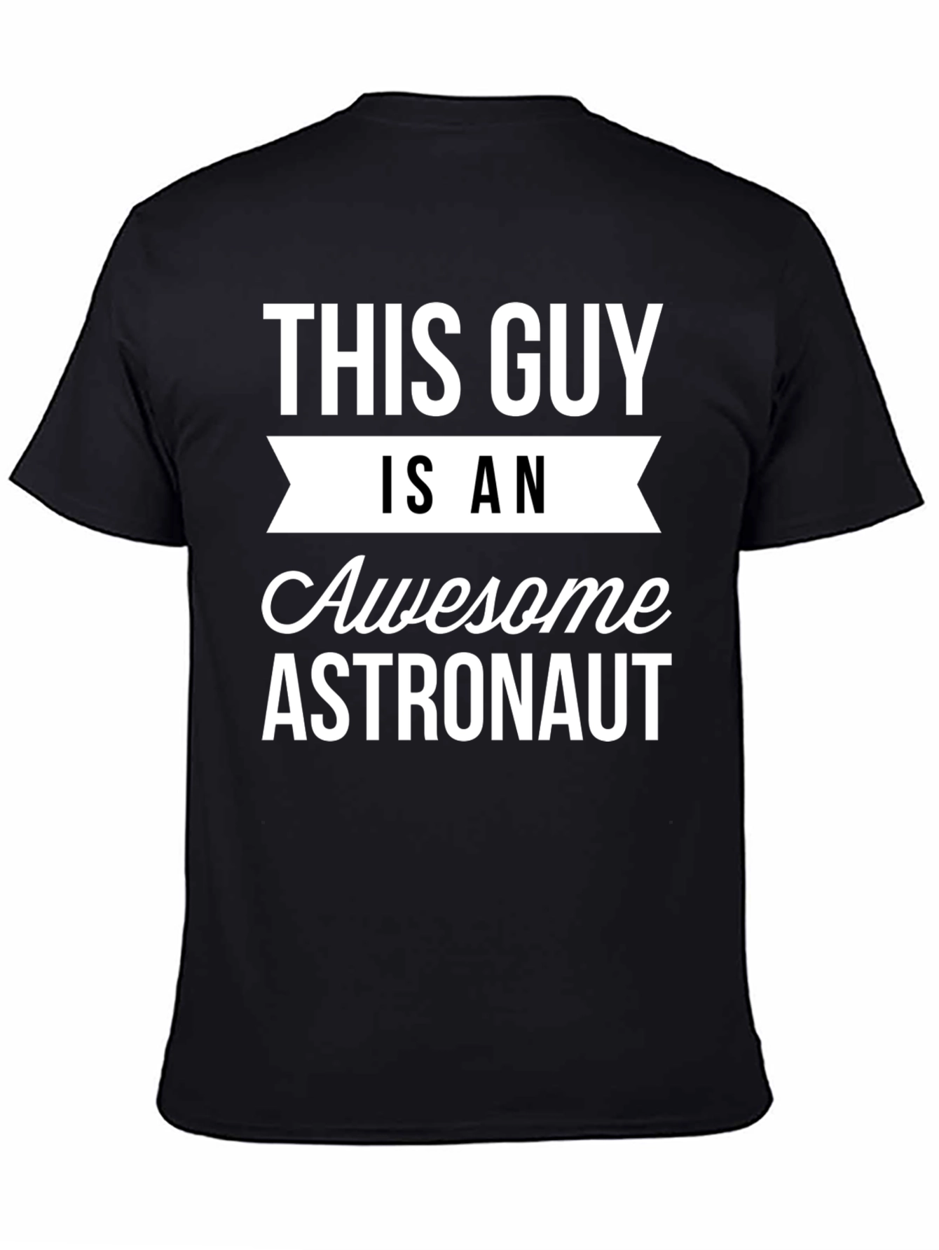 Awesome Astronaut Graphic T-Shirt - Black