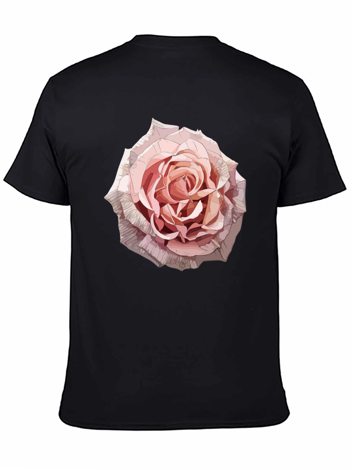 Rose Graphic Tee - Stylish Floral Print