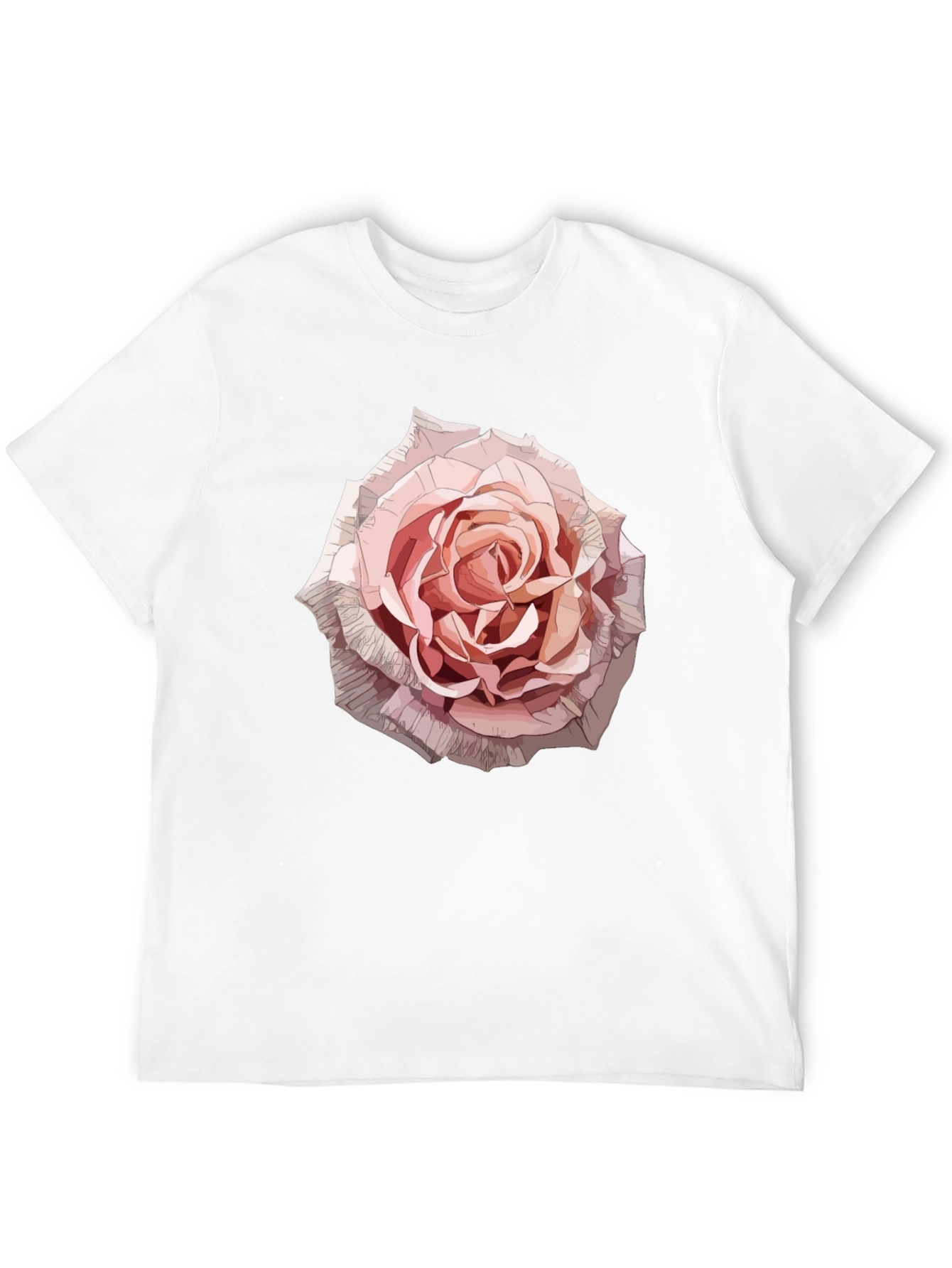 Rose Graphic Tee - Stylish Floral Print