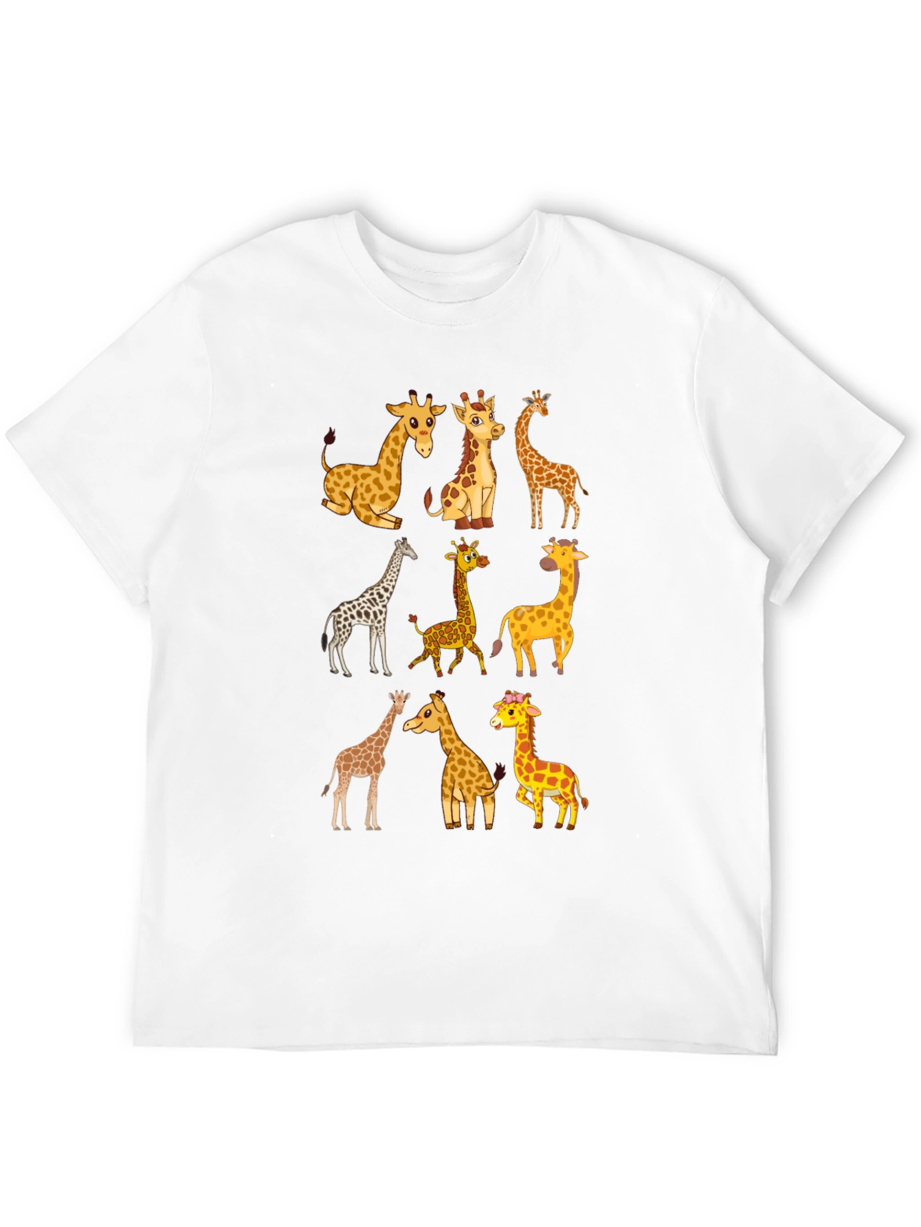 Giraffe Graphic Tee - Fun Animal Print