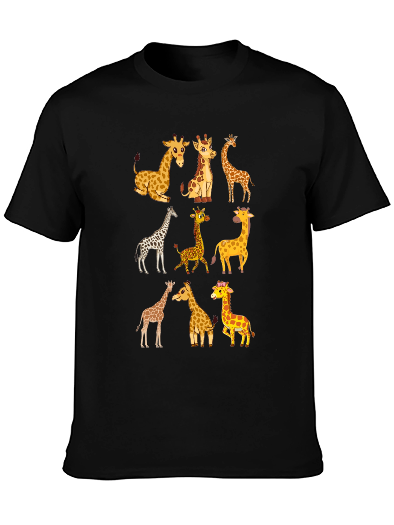 Giraffe Graphic Tee - Fun Animal Print