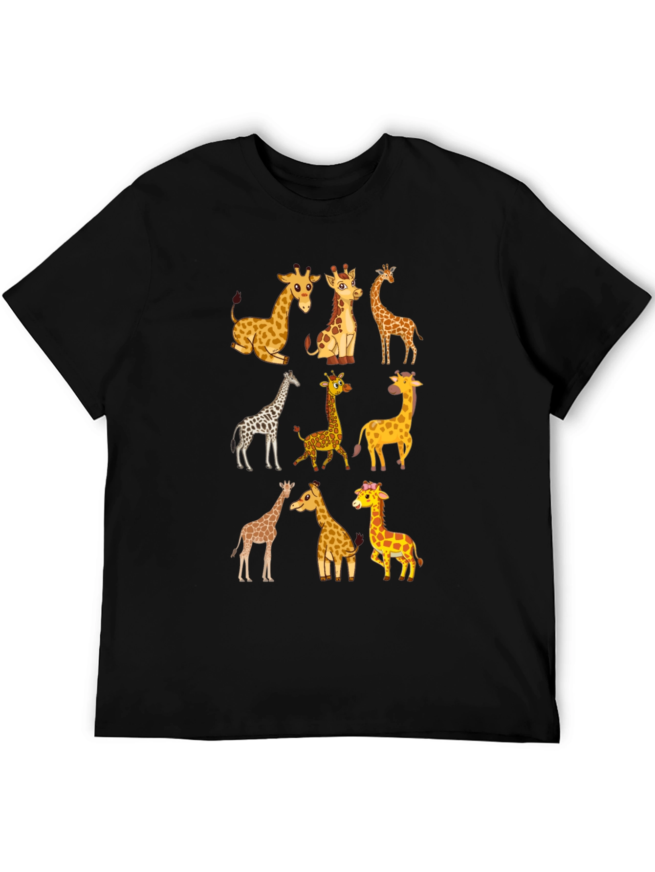 Giraffe Graphic Tee - Fun Animal Print