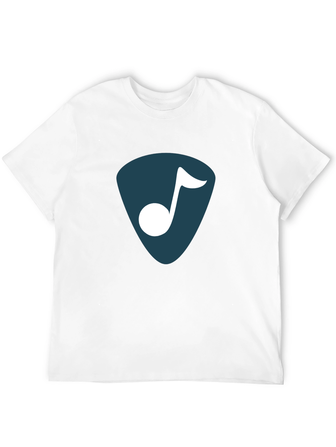 Stylish Music Note Graphic T-Shirt - Black