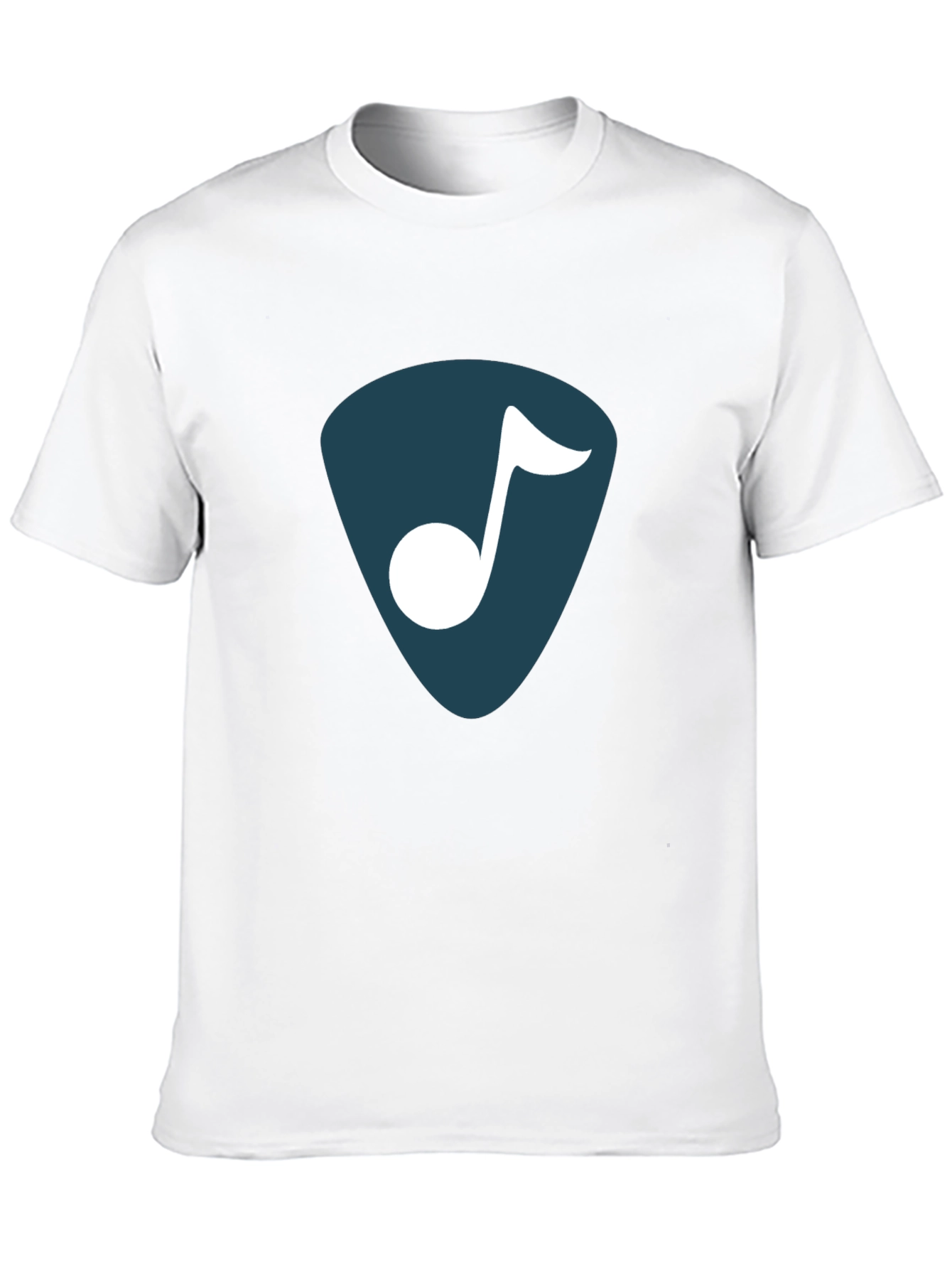 Stylish Music Note Graphic T-Shirt - Black