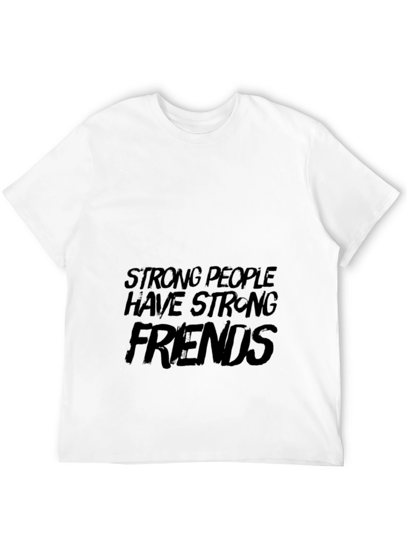 Strong People Friends Black Graphic Tee