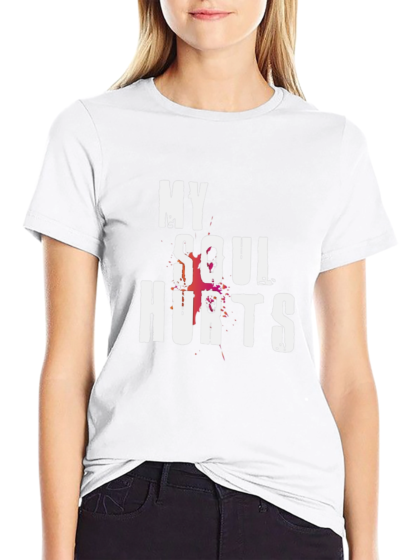 My Soul Hurts Graphic T-Shirt - Black