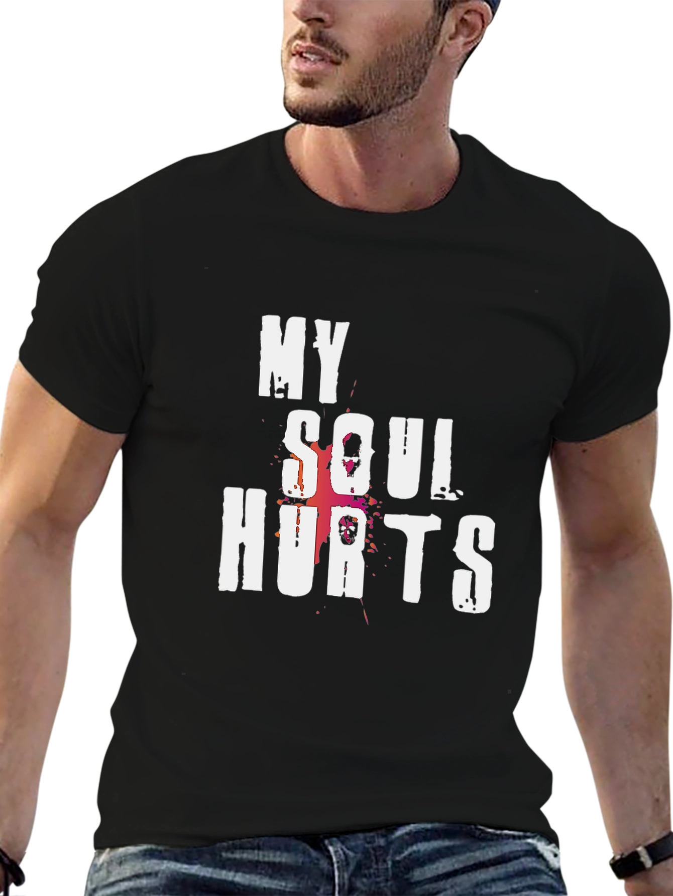 My Soul Hurts Graphic T-Shirt - Black