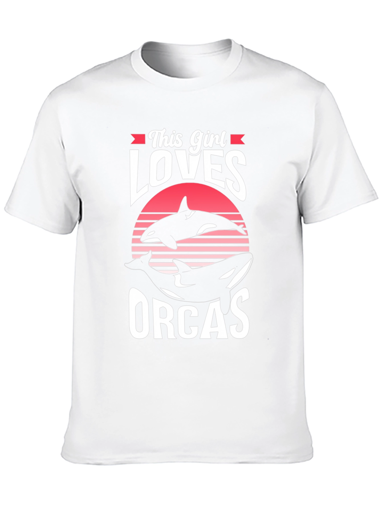 This Girl Loves Orcas T-Shirt - Black Unisex