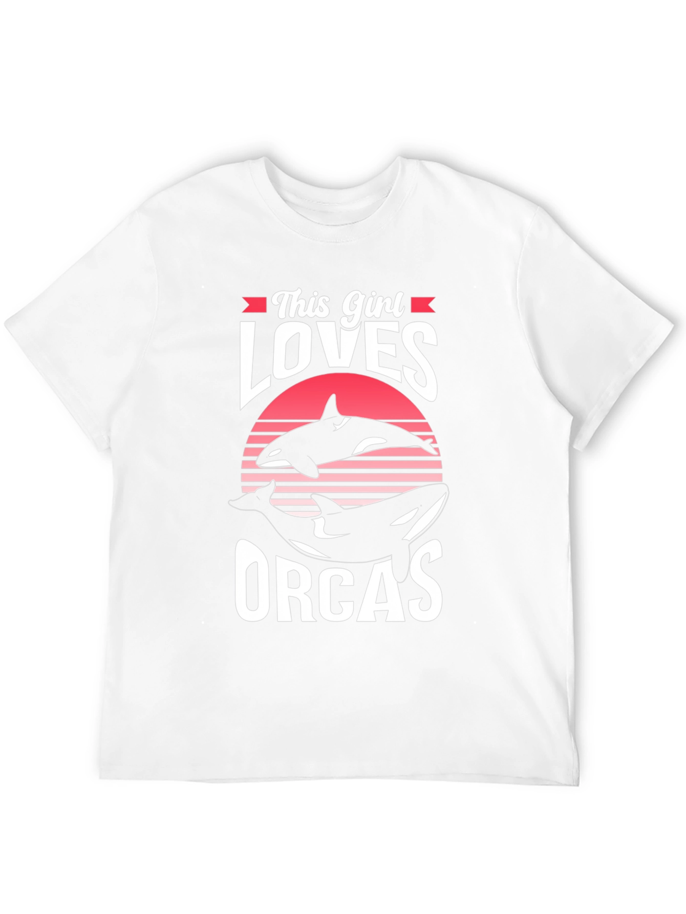 This Girl Loves Orcas T-Shirt - Black Unisex