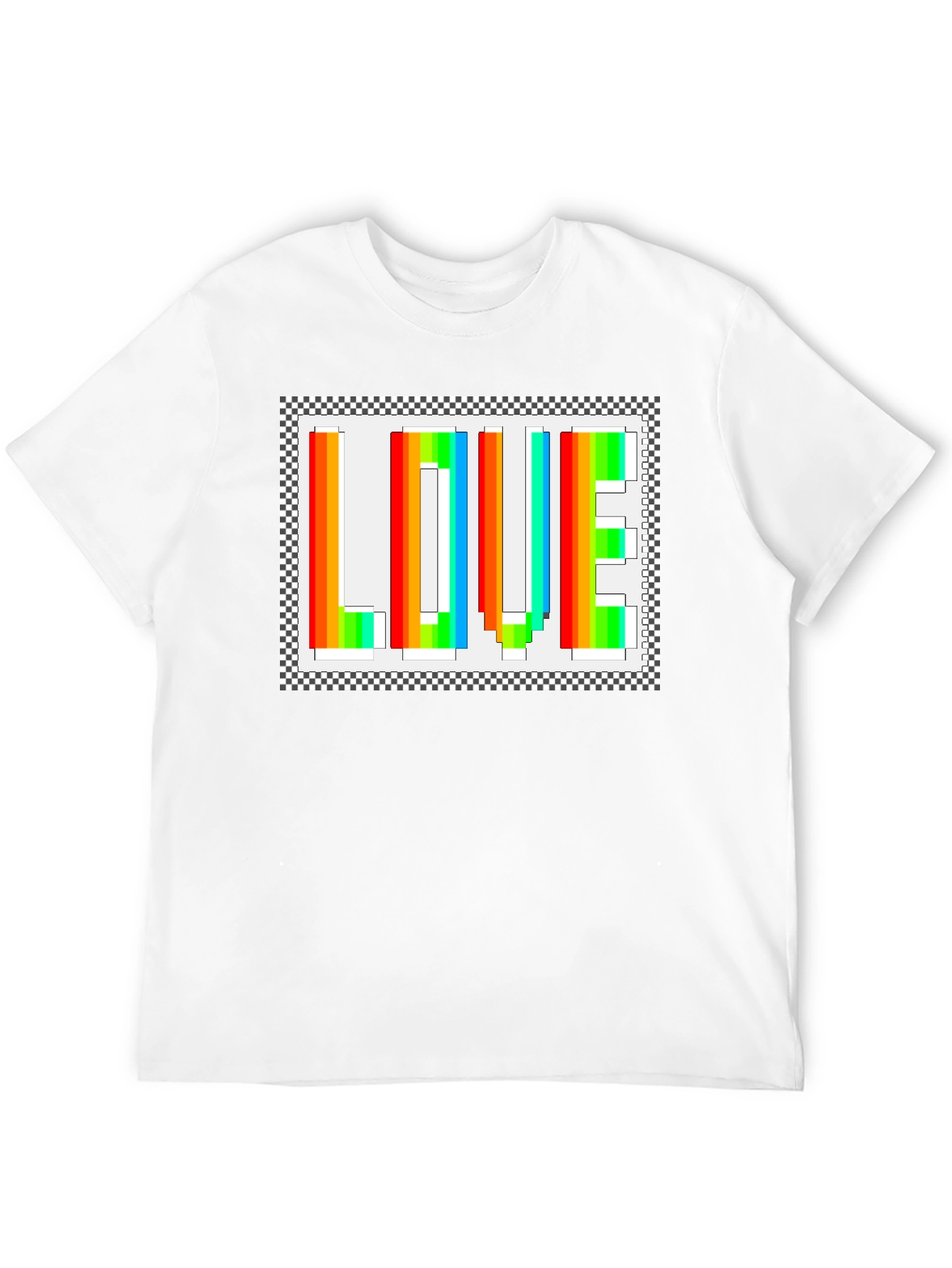 Rainbow LOVE Graphic Tee - Black