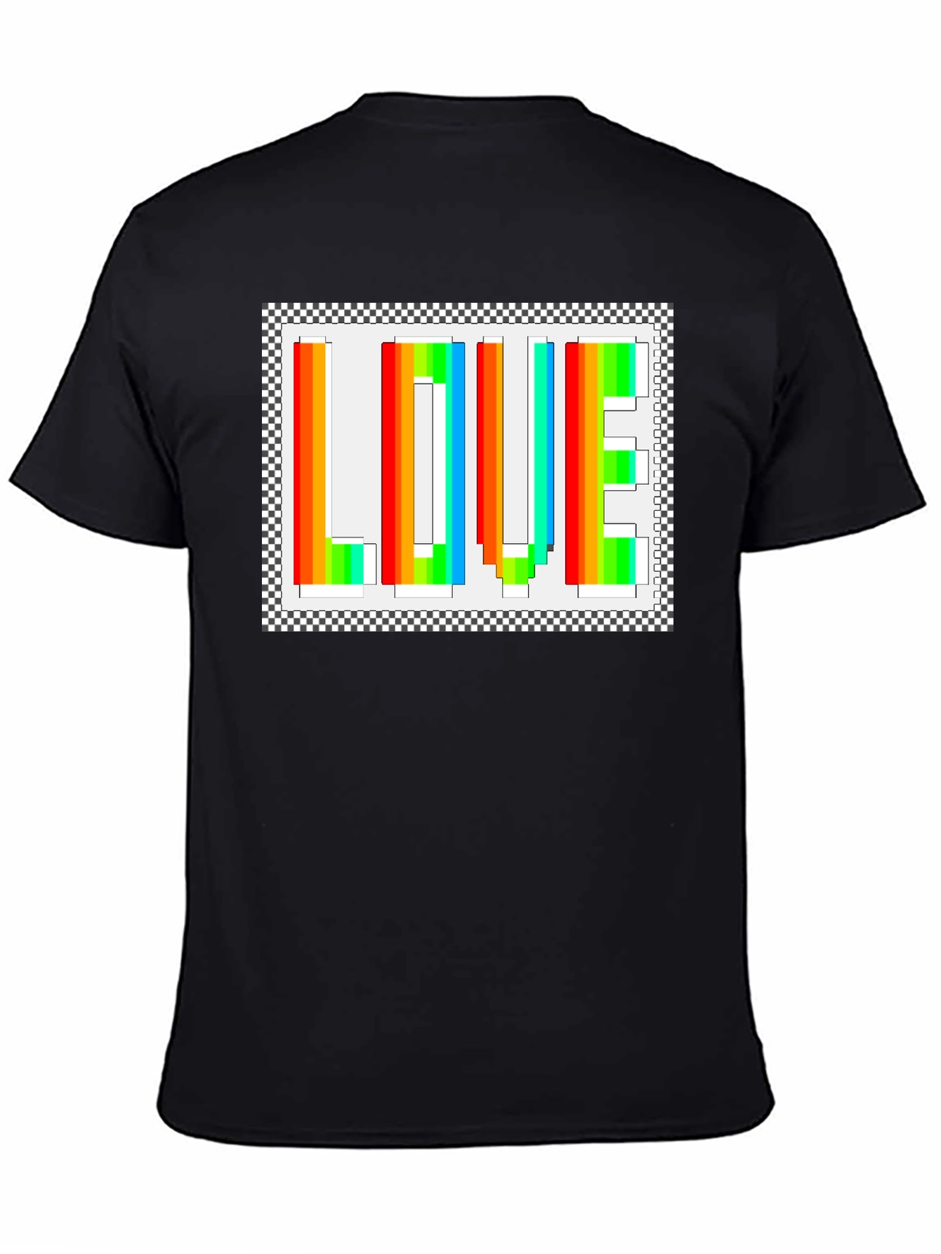 Rainbow LOVE Graphic Tee - Black