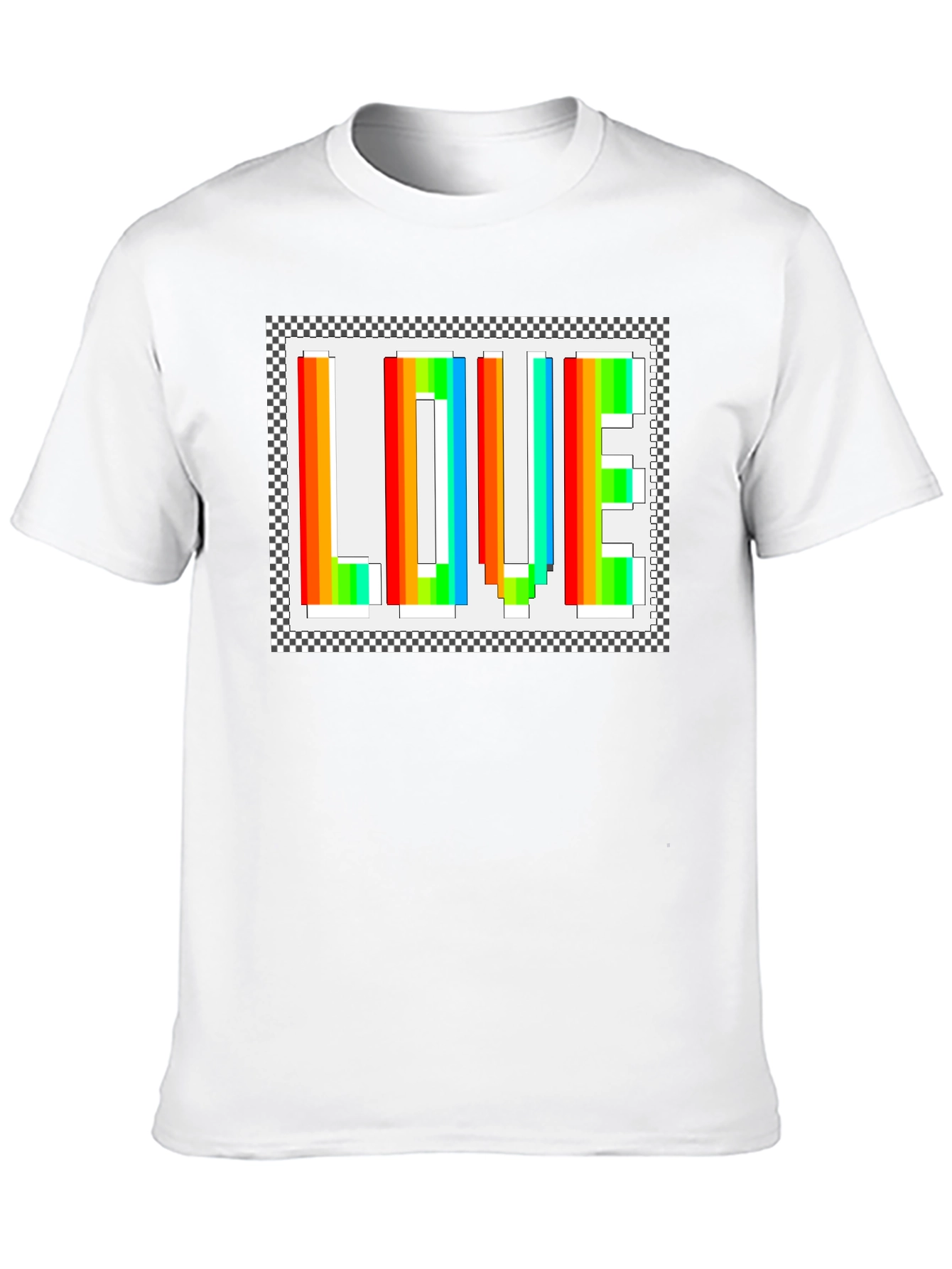 Rainbow LOVE Graphic Tee - Black
