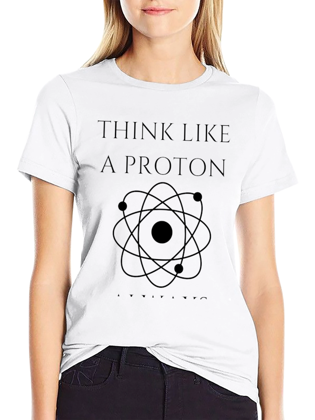 Think Like a Proton Black Graphic Tee