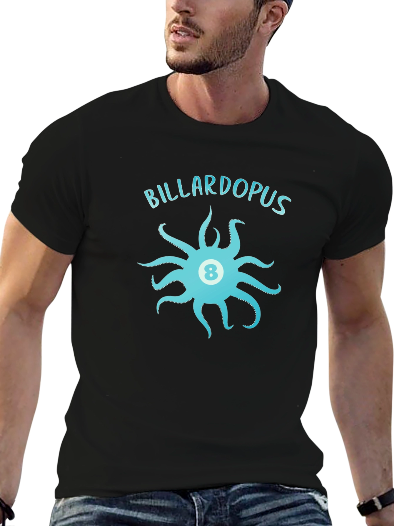 Billardopus T-Shirt - Octopus Billiard Ball Design