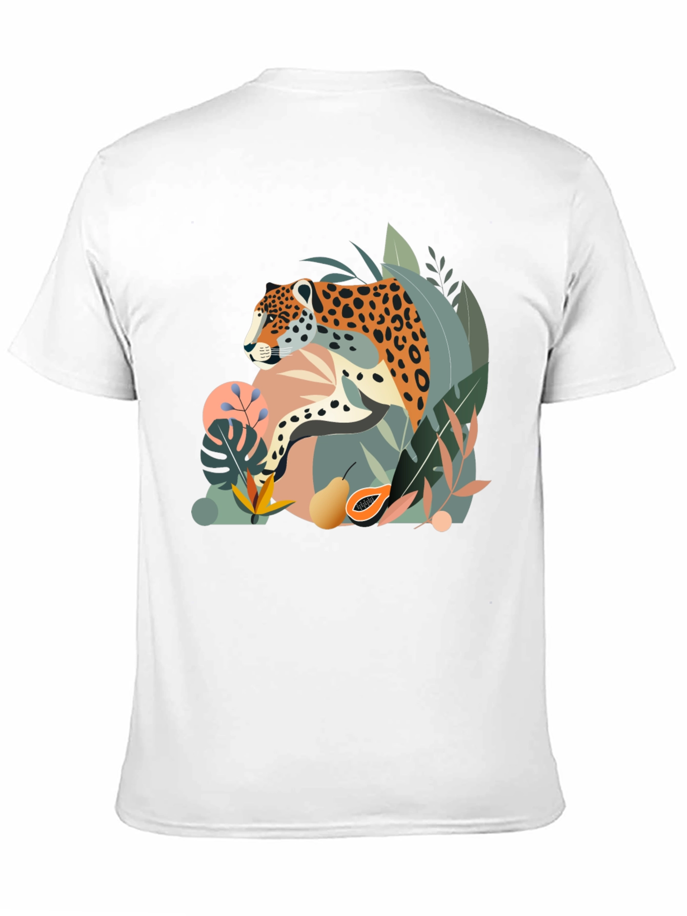 Jungle Cat Graphic Tee - Stylish Mens Black T-Shirt
