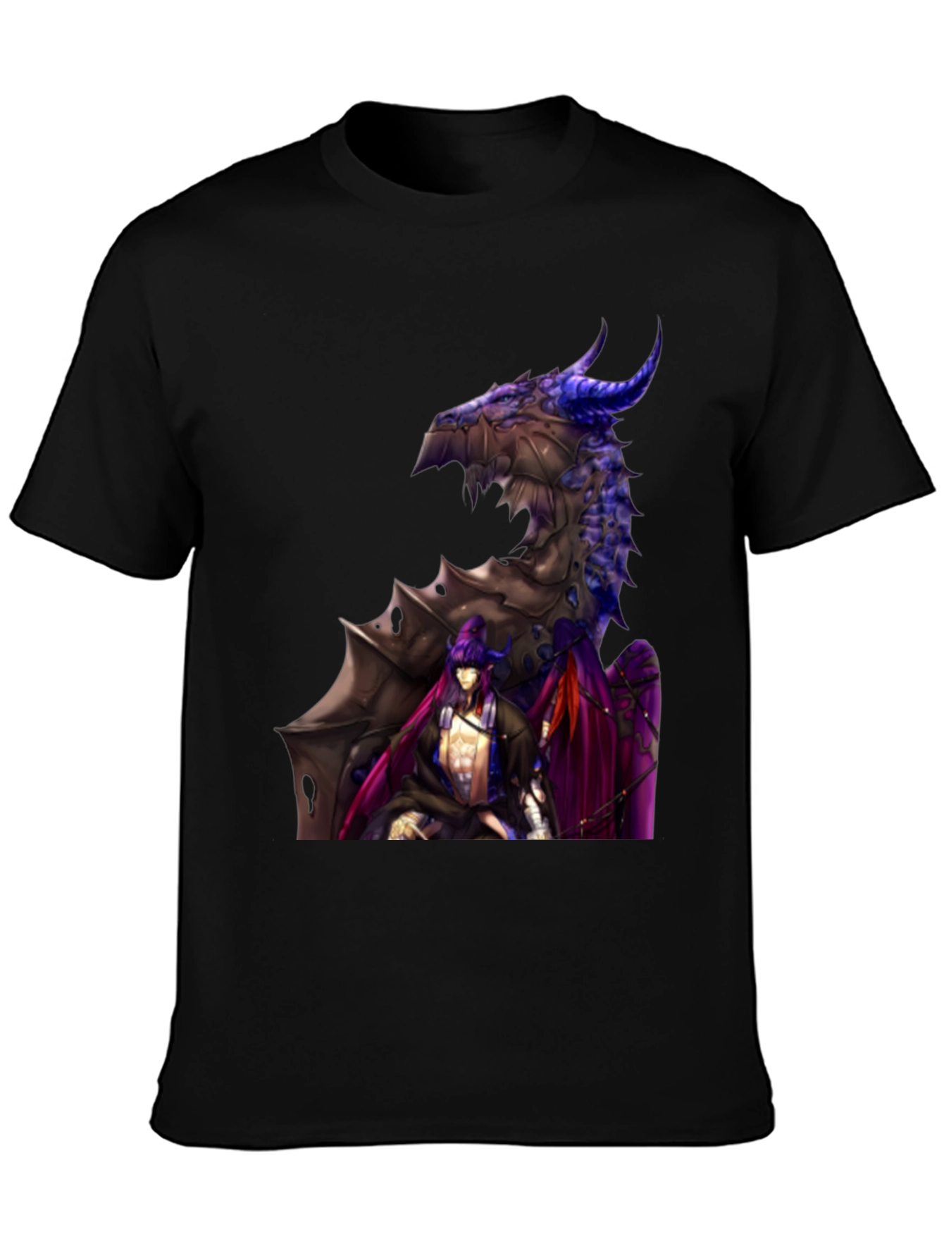 Dragon and Warriors Graphic T-Shirt