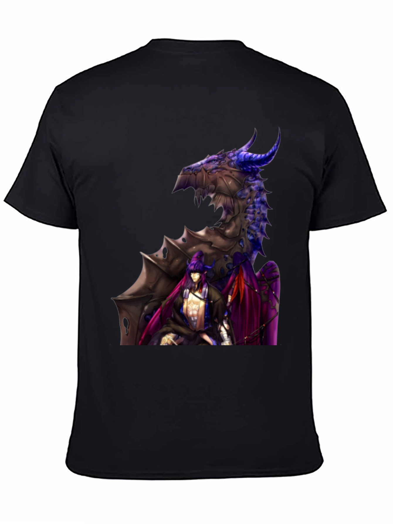 Dragon and Warriors Graphic T-Shirt