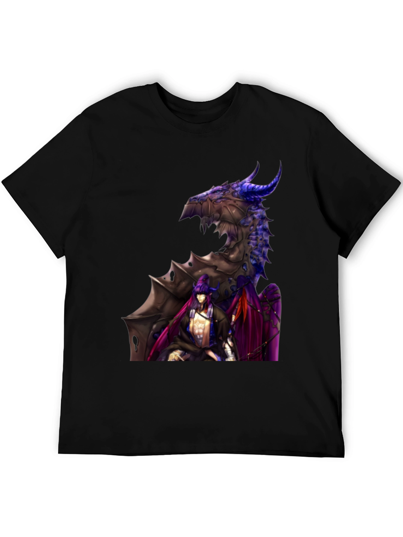 Dragon and Warriors Graphic T-Shirt
