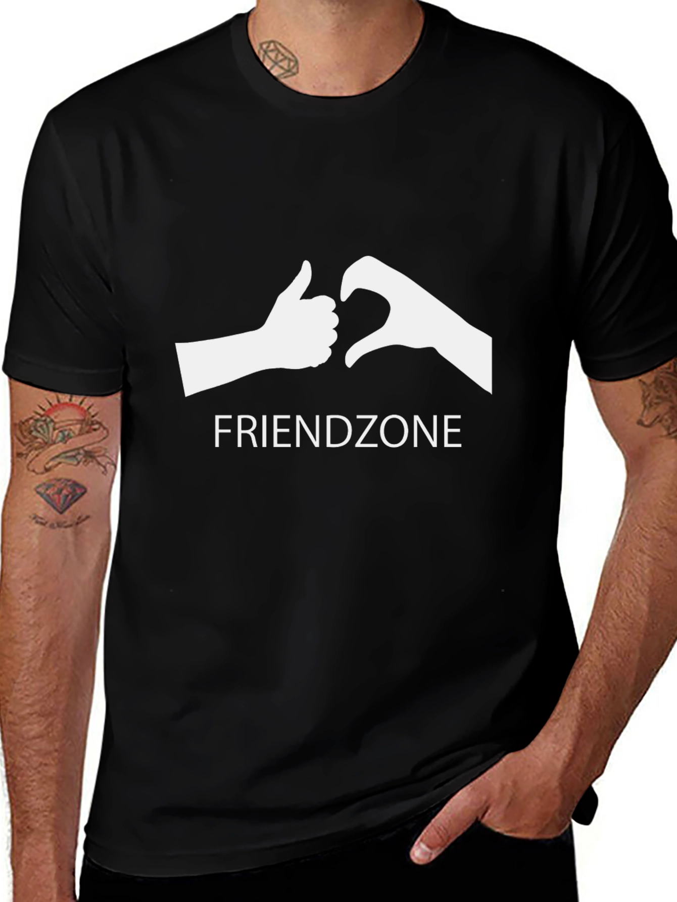 Friendzone Graphic T-Shirt - Black