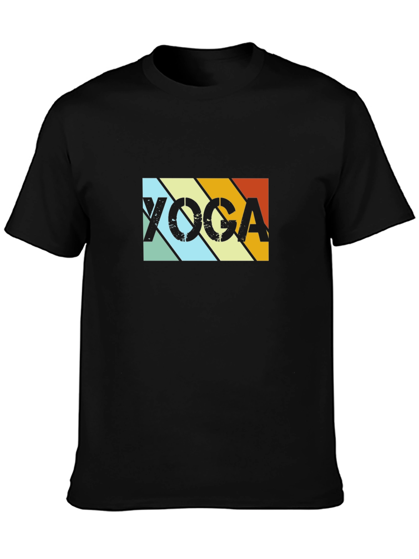 Yoga Retro T-Shirt - Black