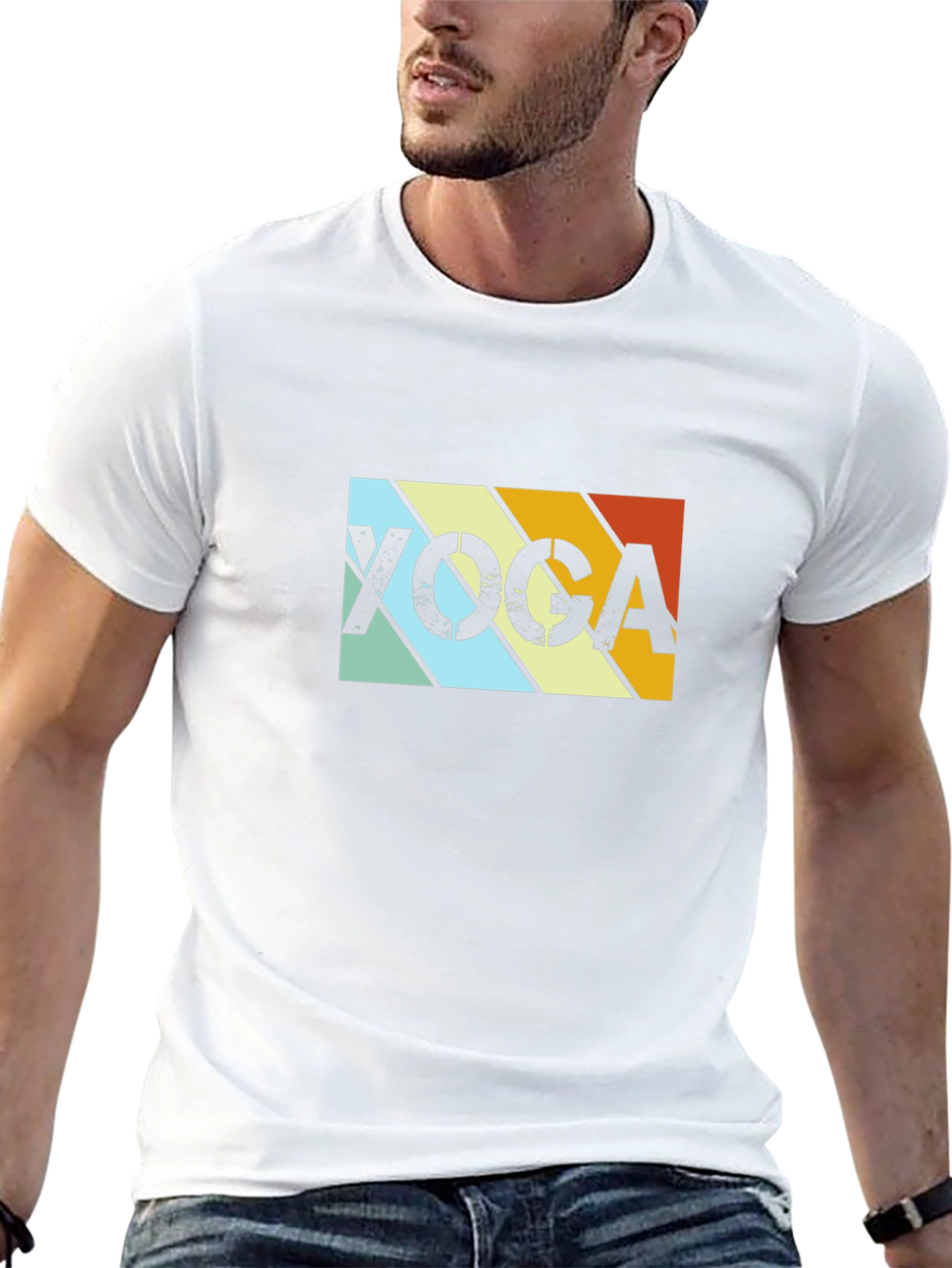 Yoga Retro T-Shirt - Black