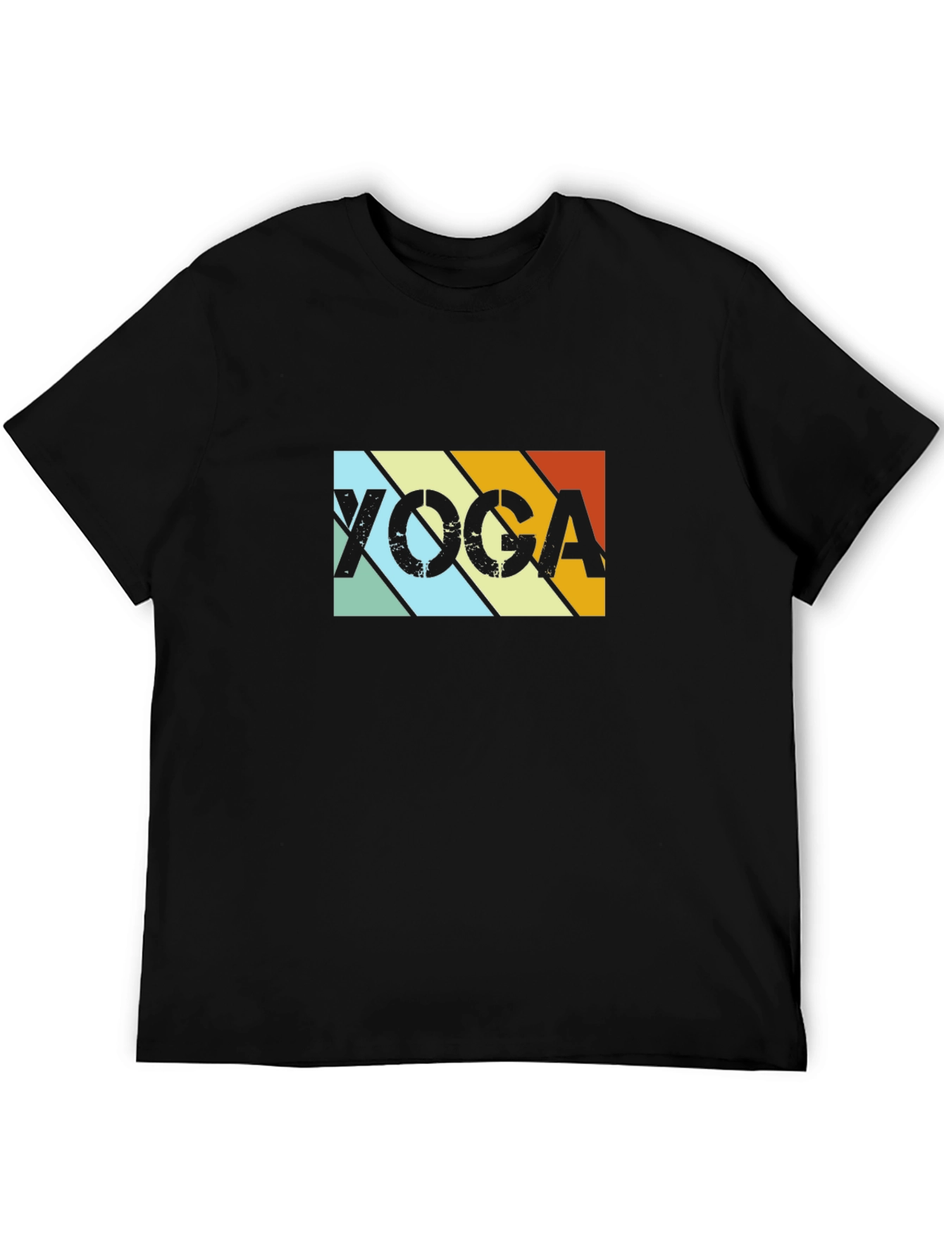 Yoga Retro T-Shirt - Black