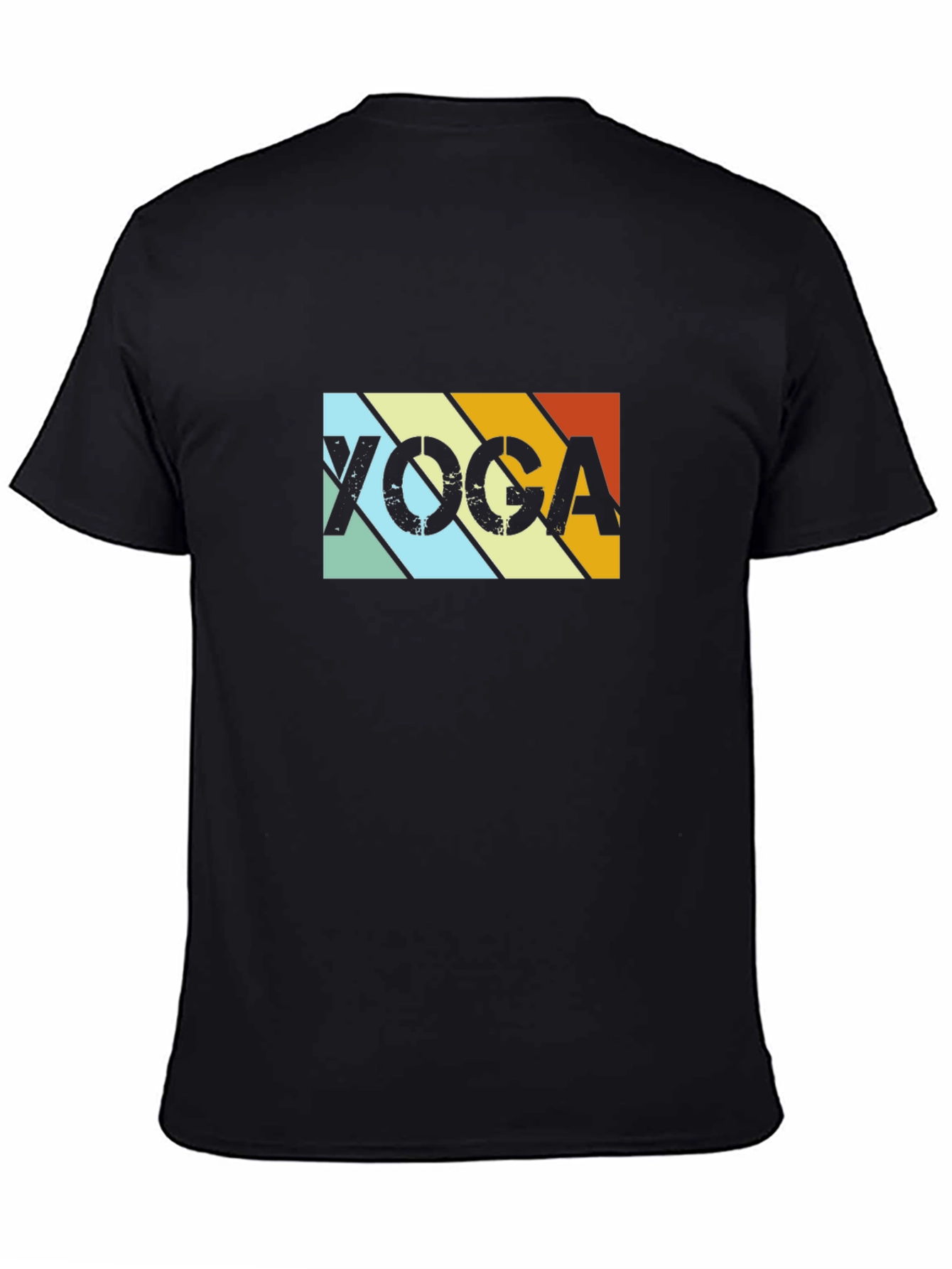 Yoga Retro T-Shirt - Black
