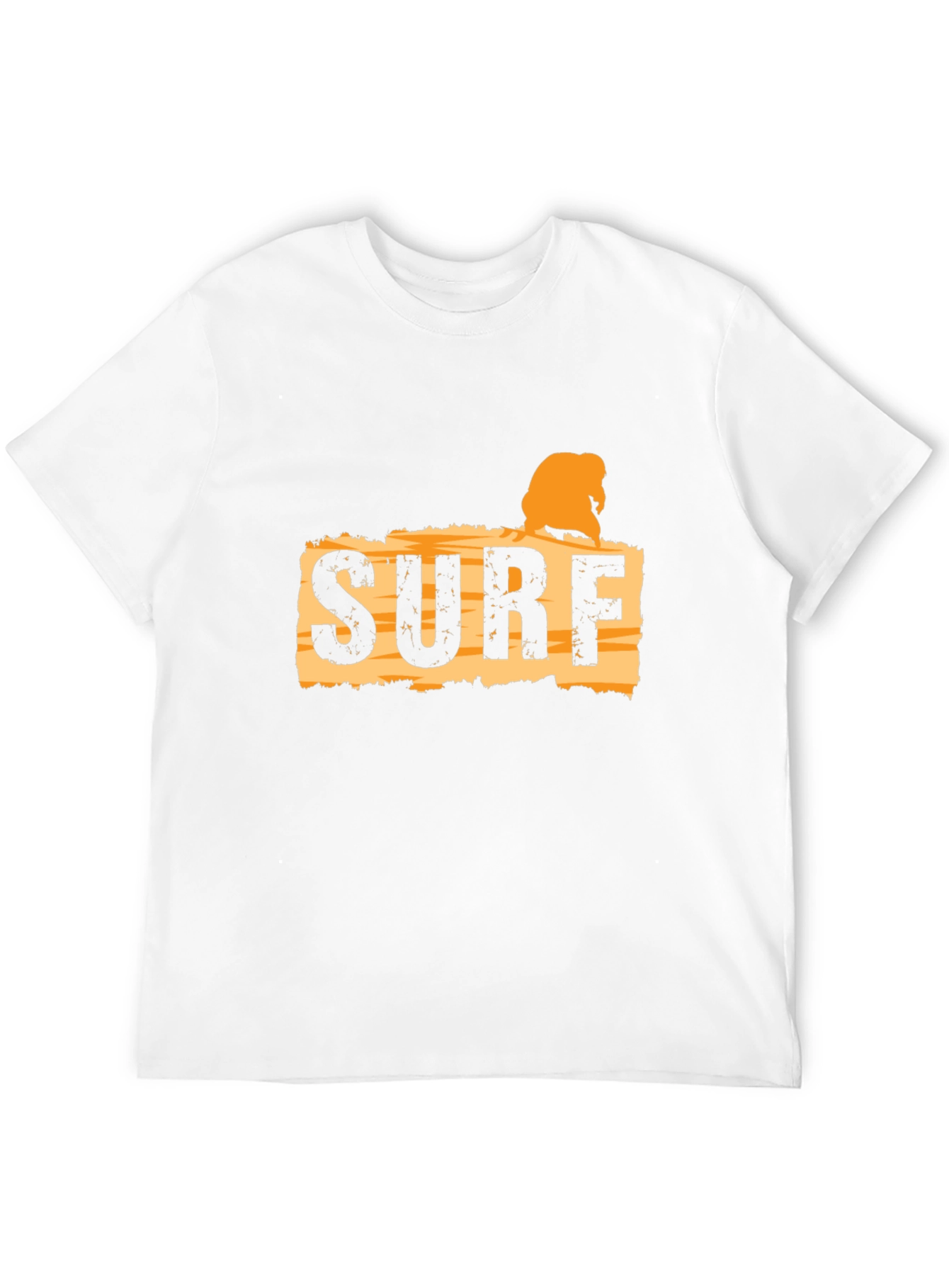 Surf Graphic Tee - Black Cotton T-Shirt