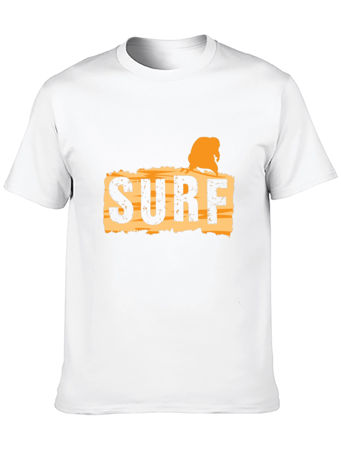 Surf Graphic Tee - Black Cotton T-Shirt