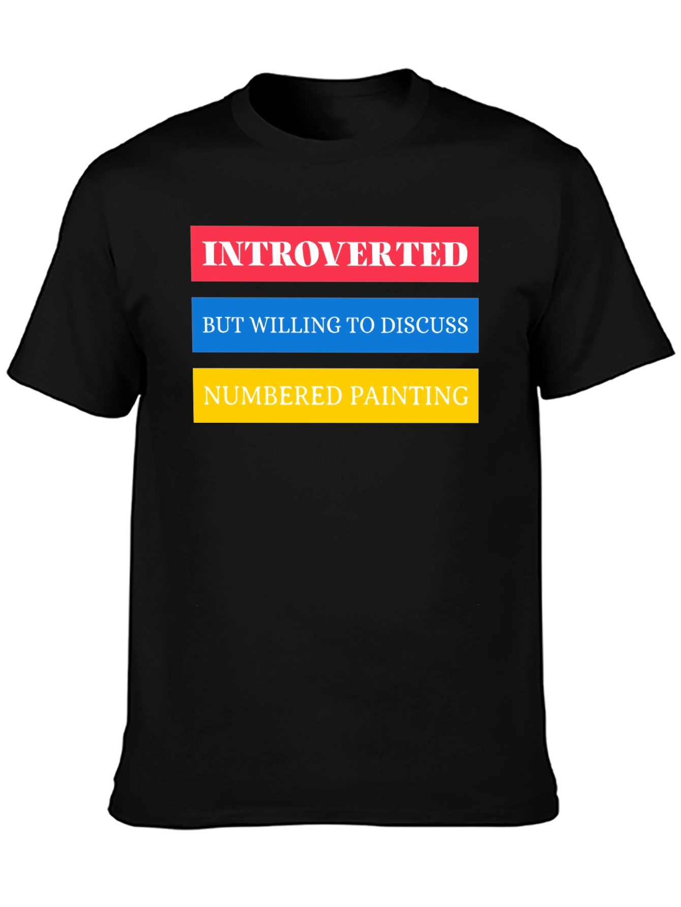 Introverted Numbered Painting T-Shirt