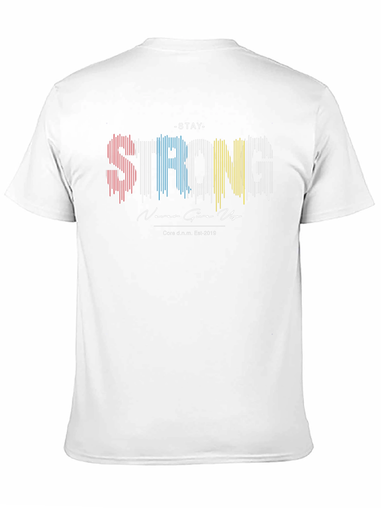 Stay Strong Graphic Print Black T-Shirt