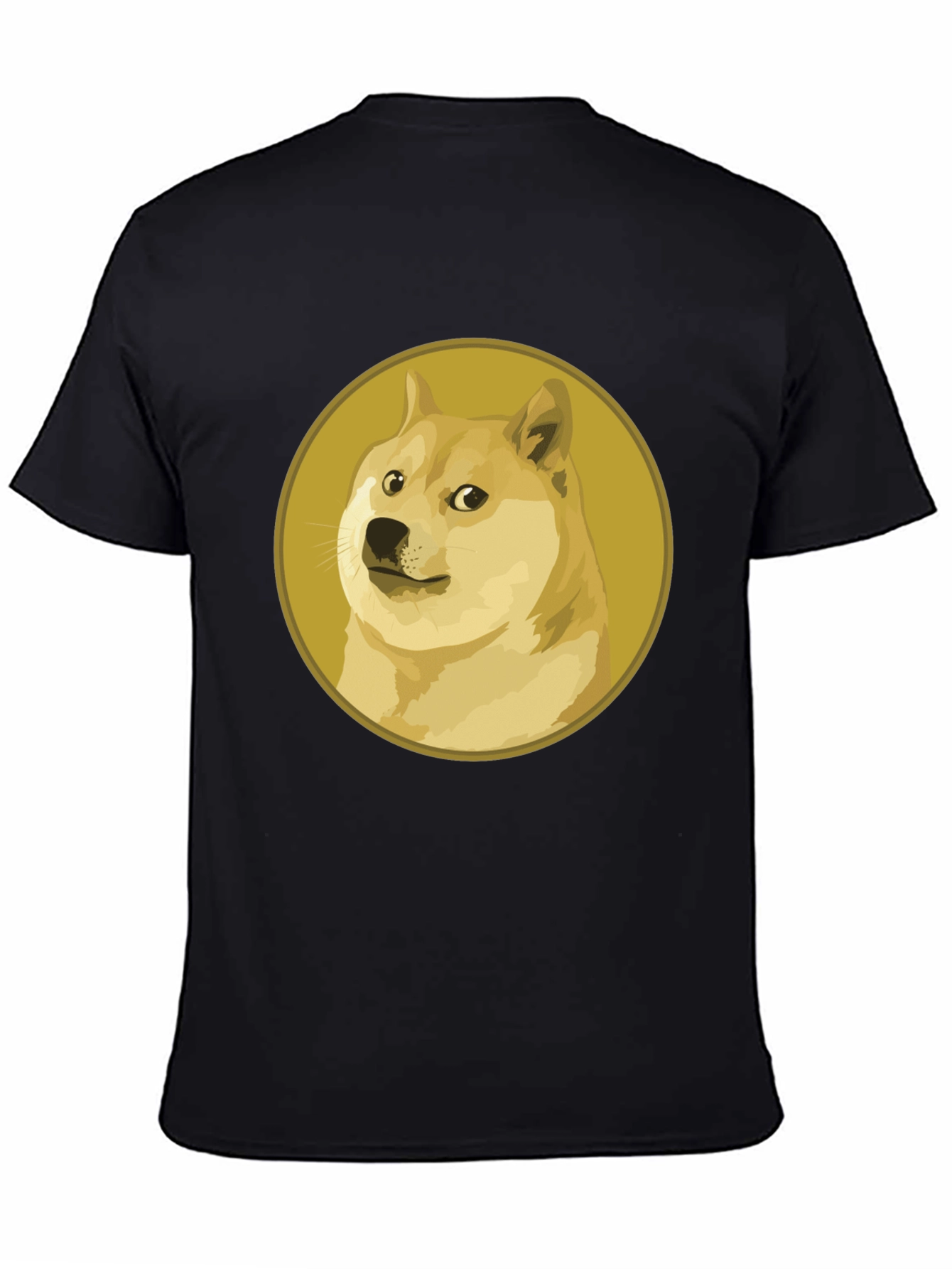 Doge Meme Black T-Shirt - Crypto Fashion