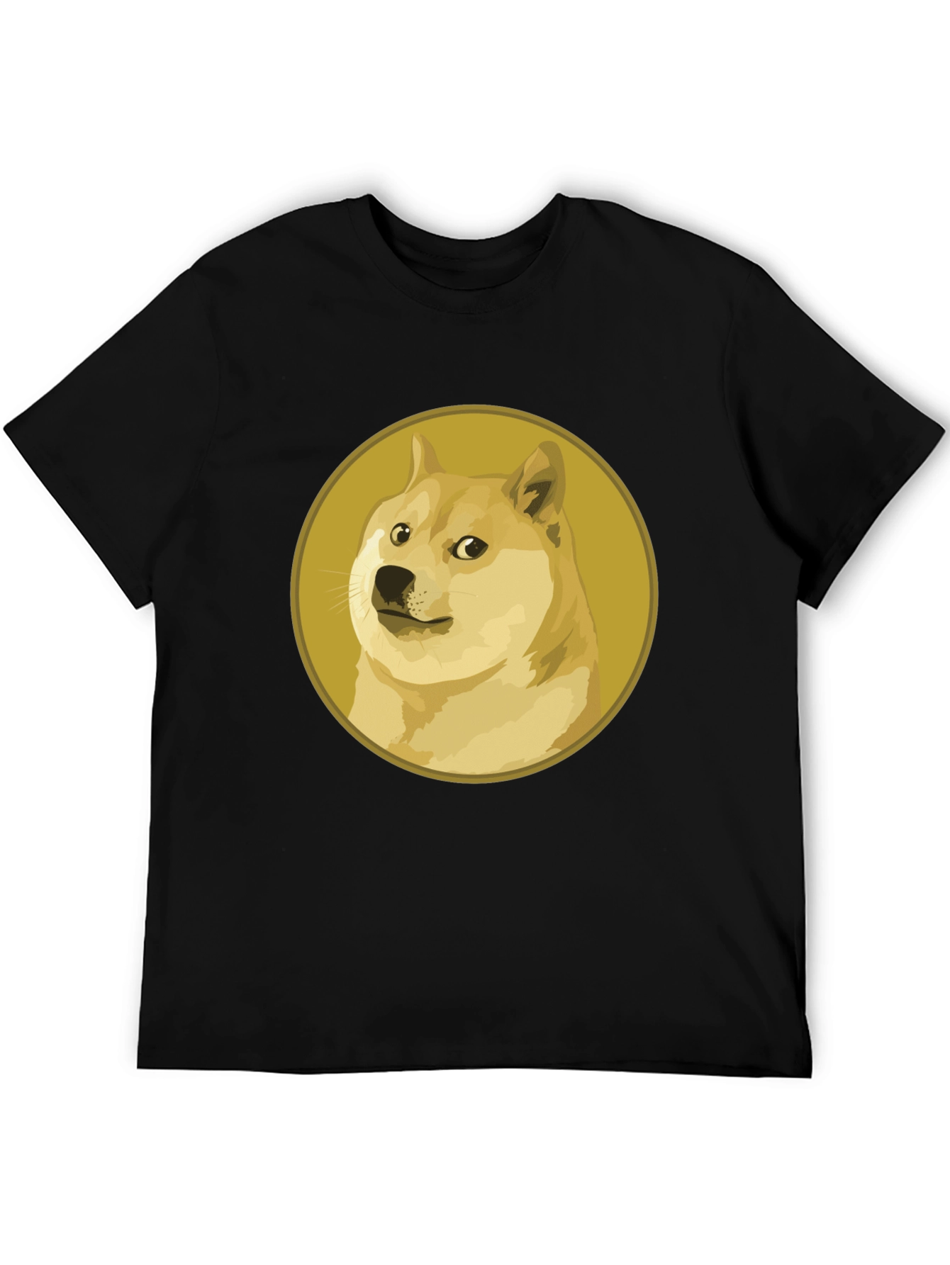 Doge Meme Black T-Shirt - Crypto Fashion
