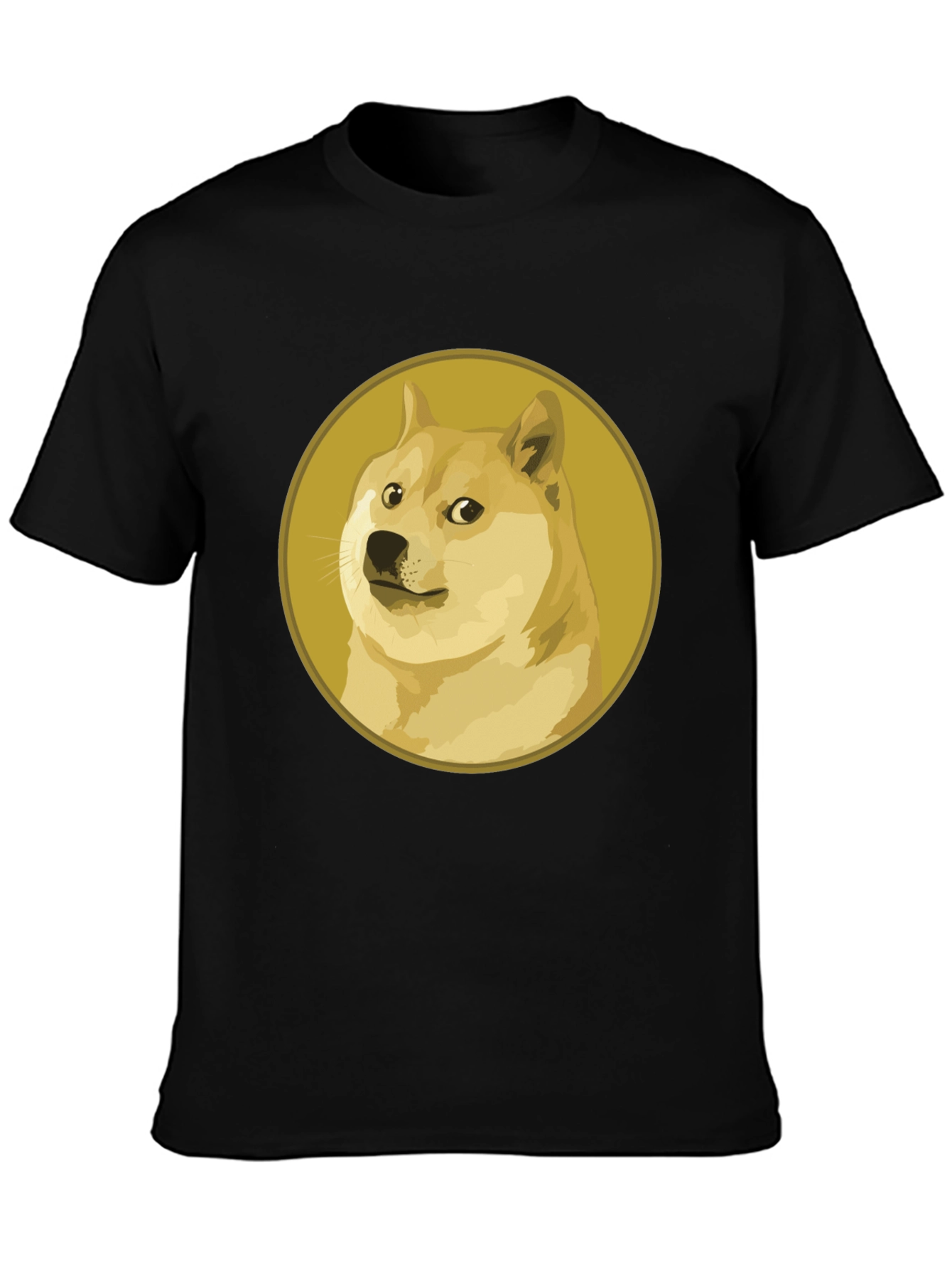 Doge Meme Black T-Shirt - Crypto Fashion