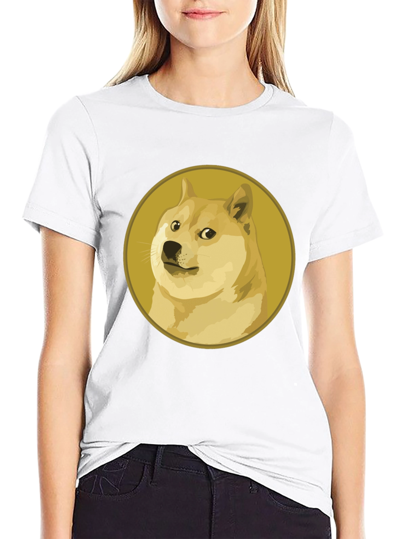 Doge Meme Black T-Shirt - Crypto Fashion