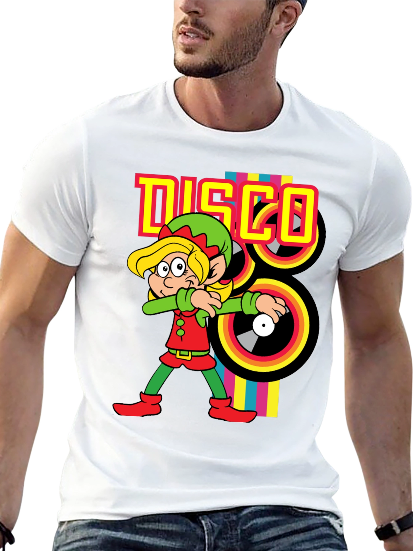 Retro Disco Elf T-Shirt