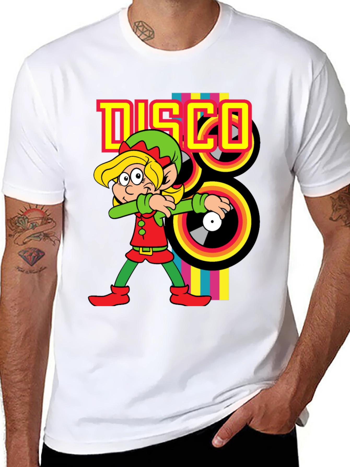 Retro Disco Elf T-Shirt