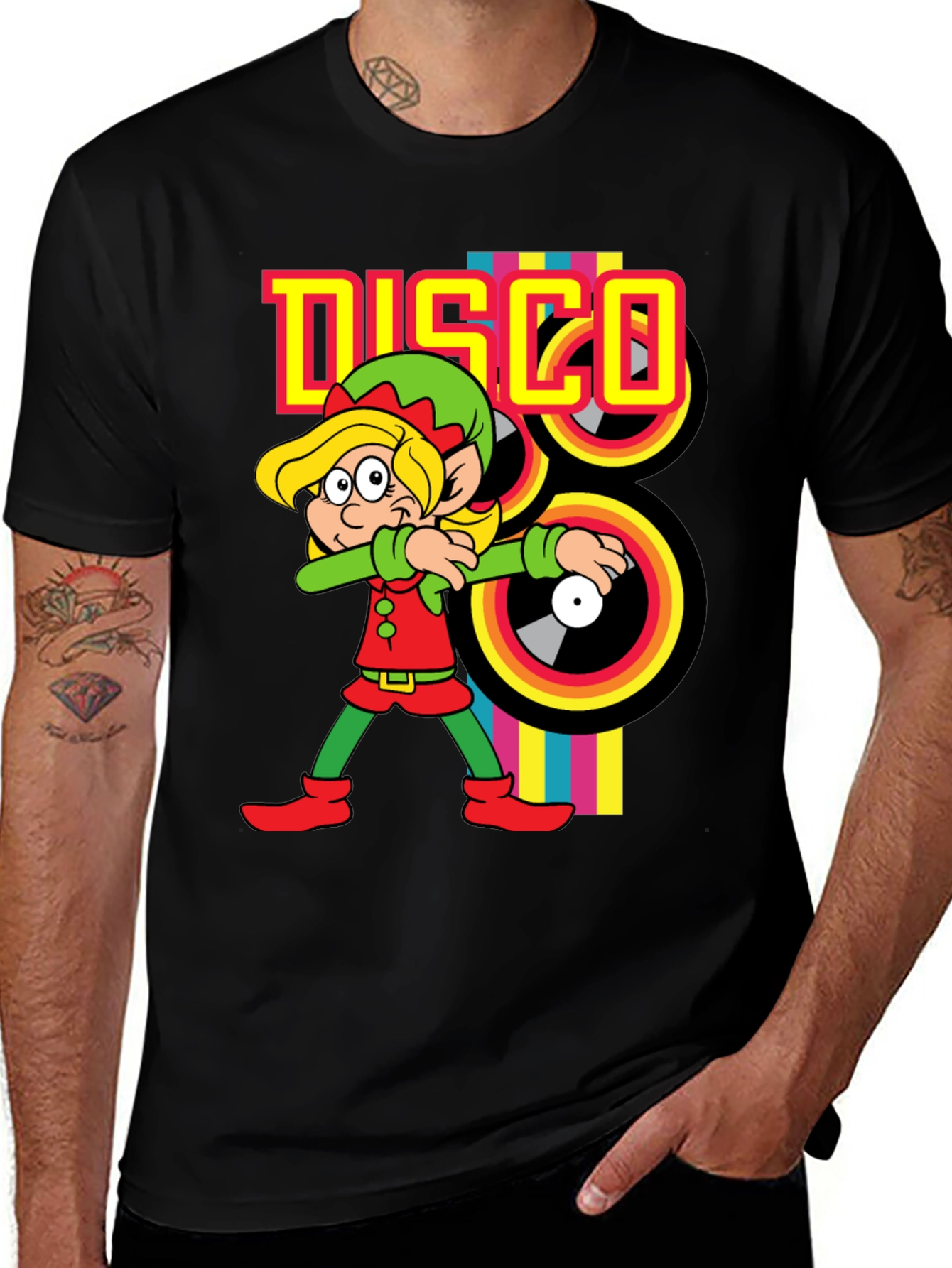 Retro Disco Elf T-Shirt