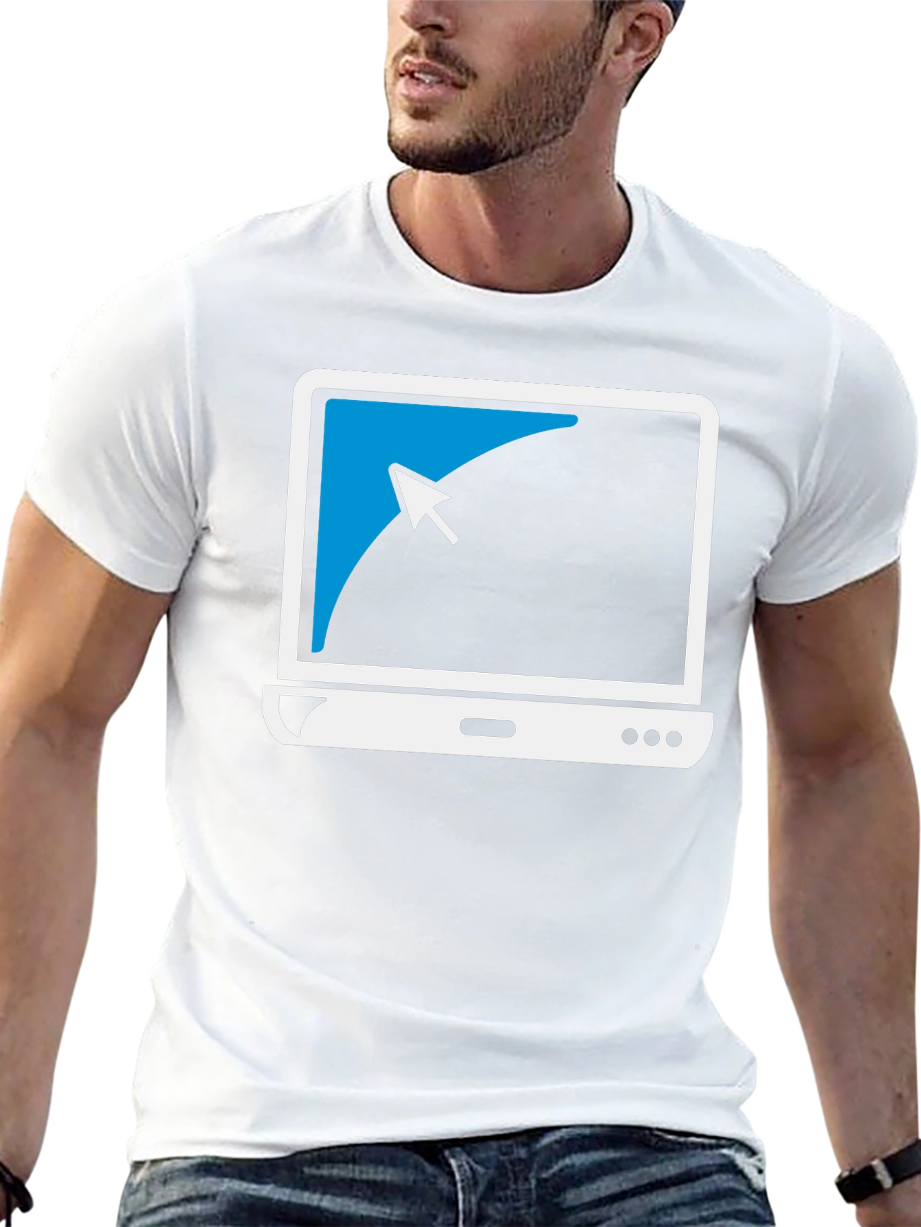 Geek Chic Laptop Tee: Cool Computer Graphic T-Shirt