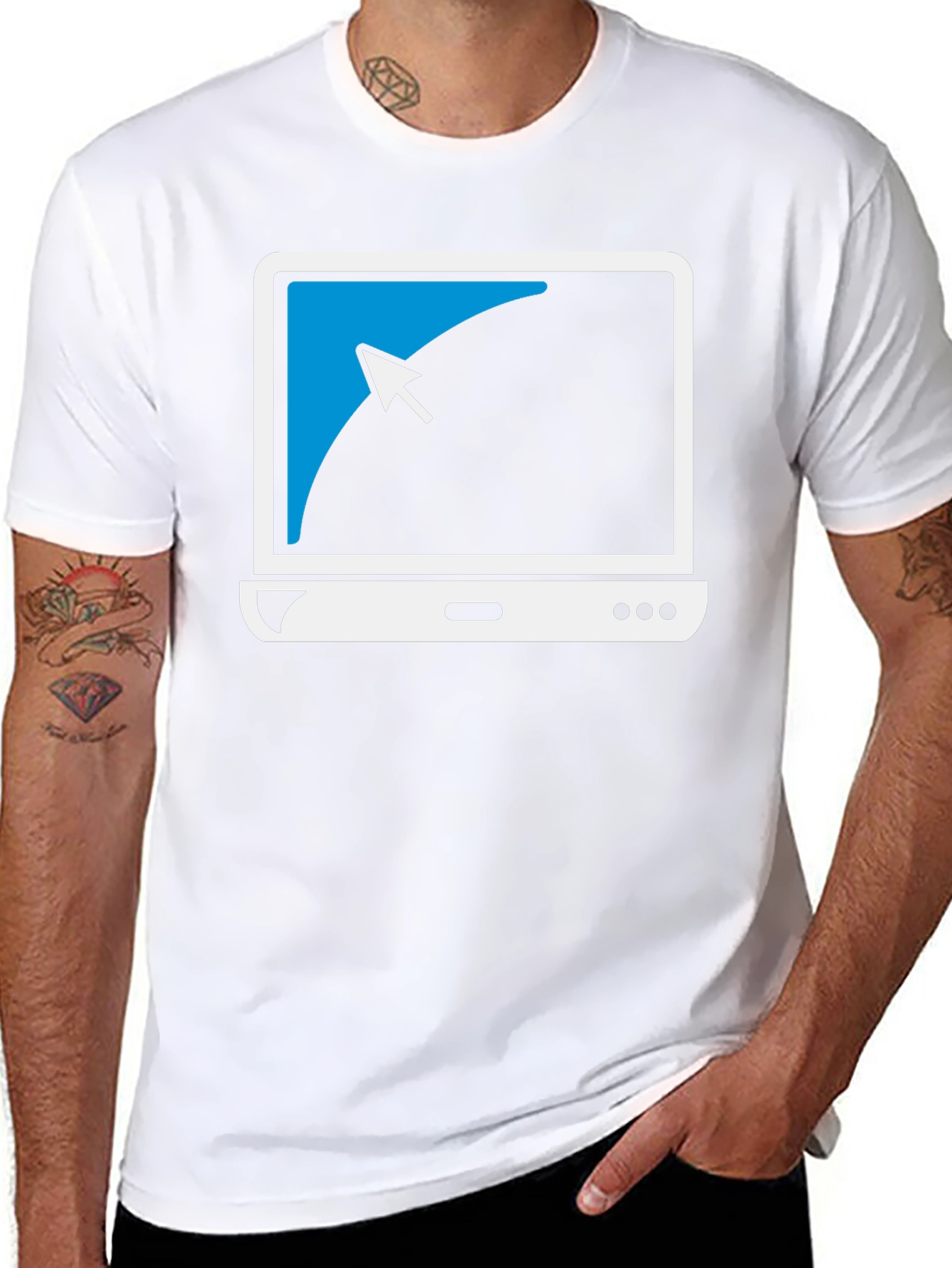 Geek Chic Laptop Tee: Cool Computer Graphic T-Shirt
