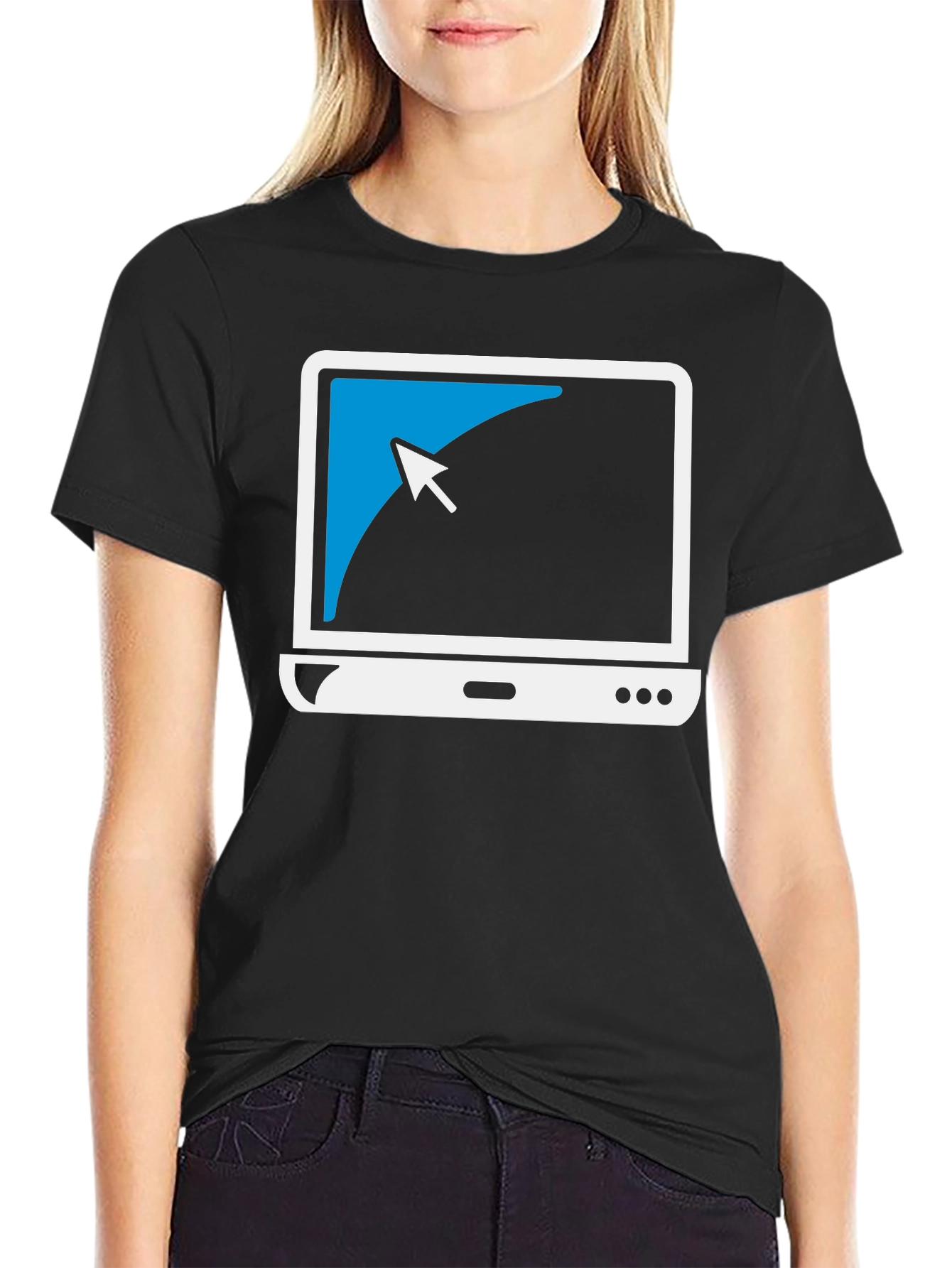 Geek Chic Laptop Tee: Cool Computer Graphic T-Shirt