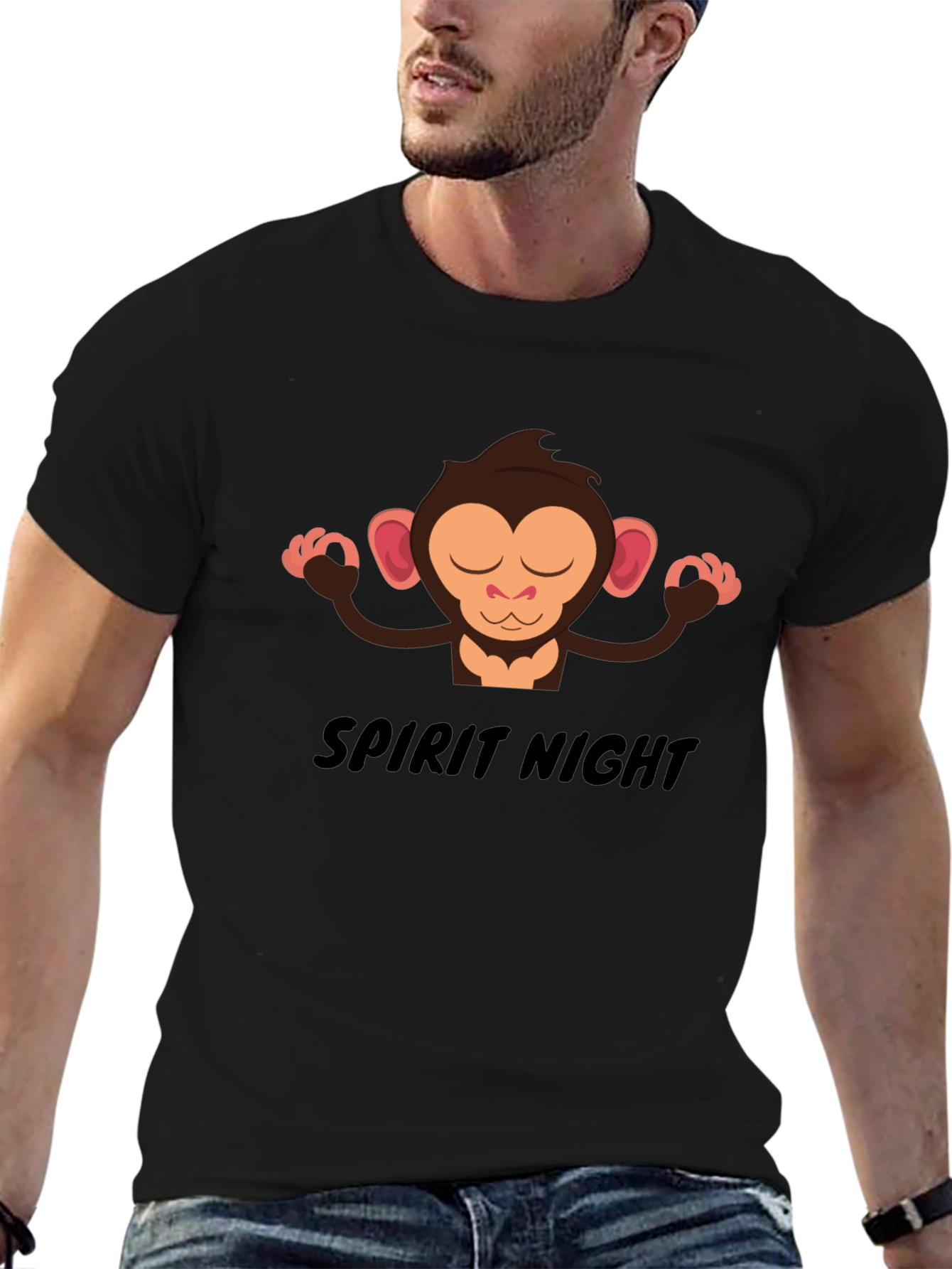 Zen Monkey Spirit Night T-Shirt