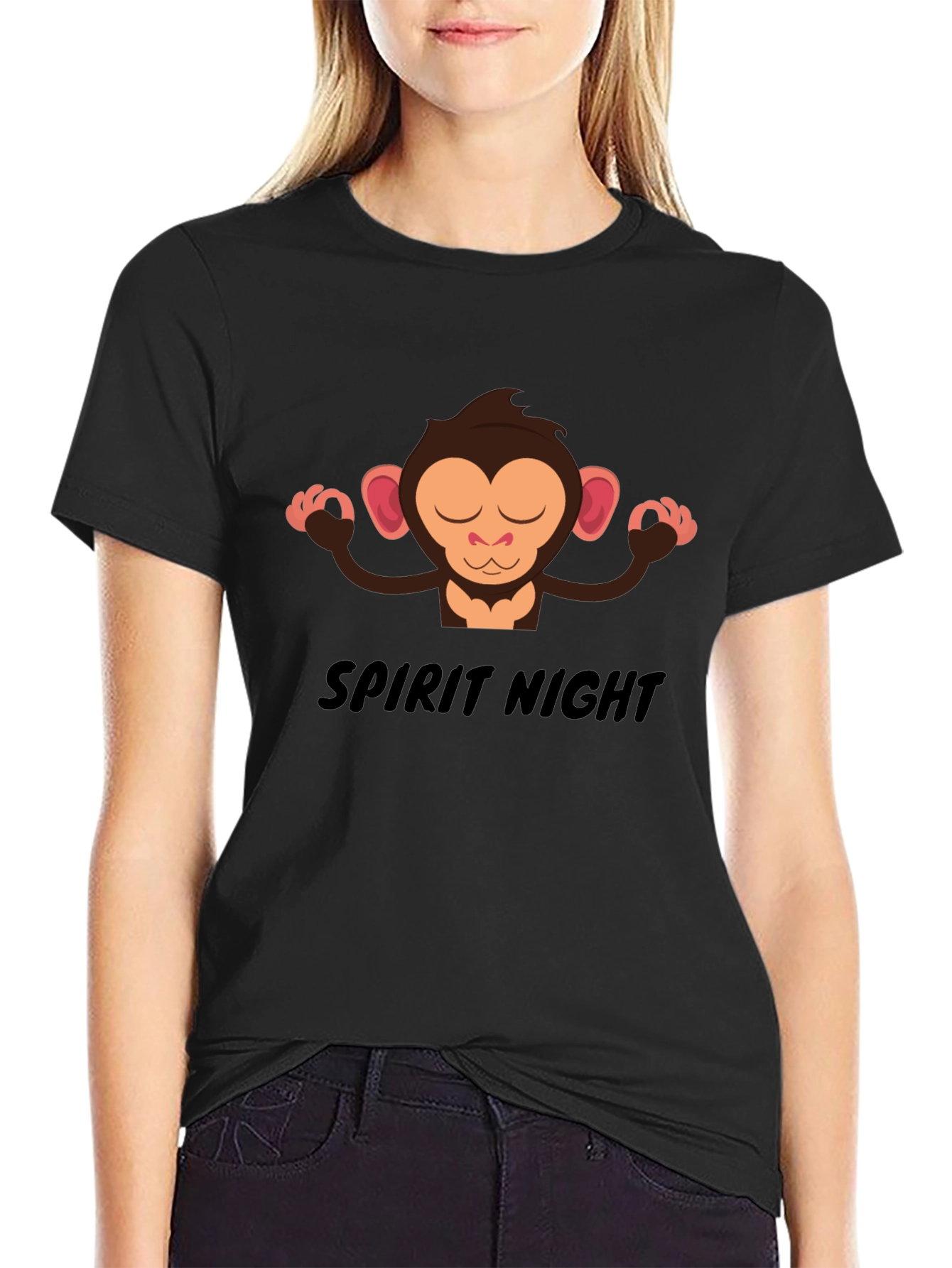 Zen Monkey Spirit Night T-Shirt