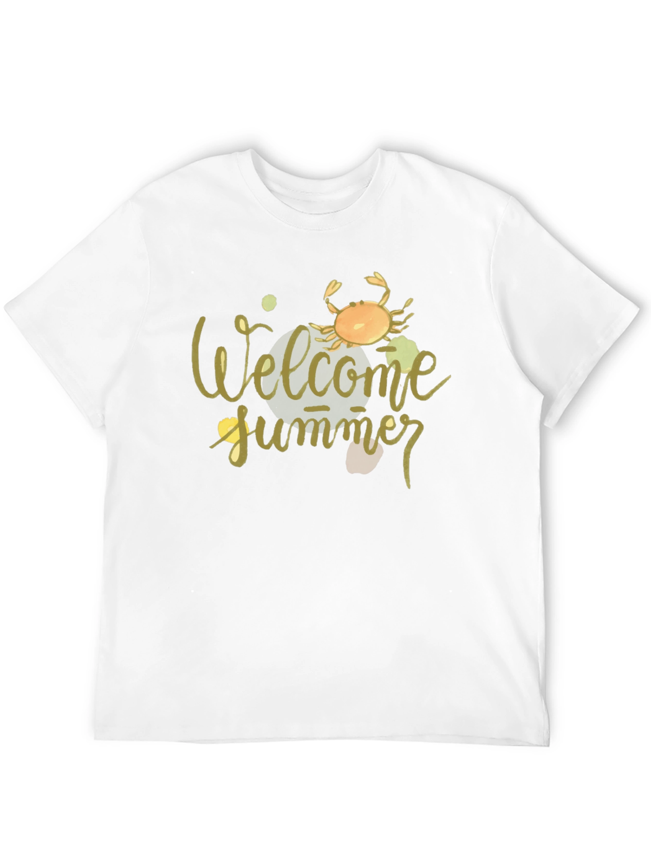 Welcome Summer Crab Graphic Tee - Black