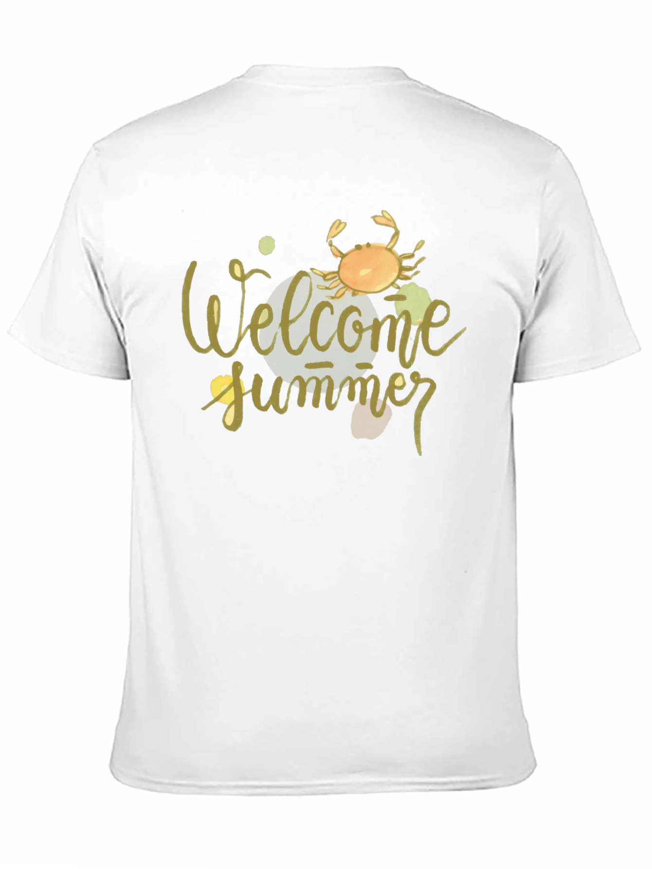 Welcome Summer Crab Graphic Tee - Black
