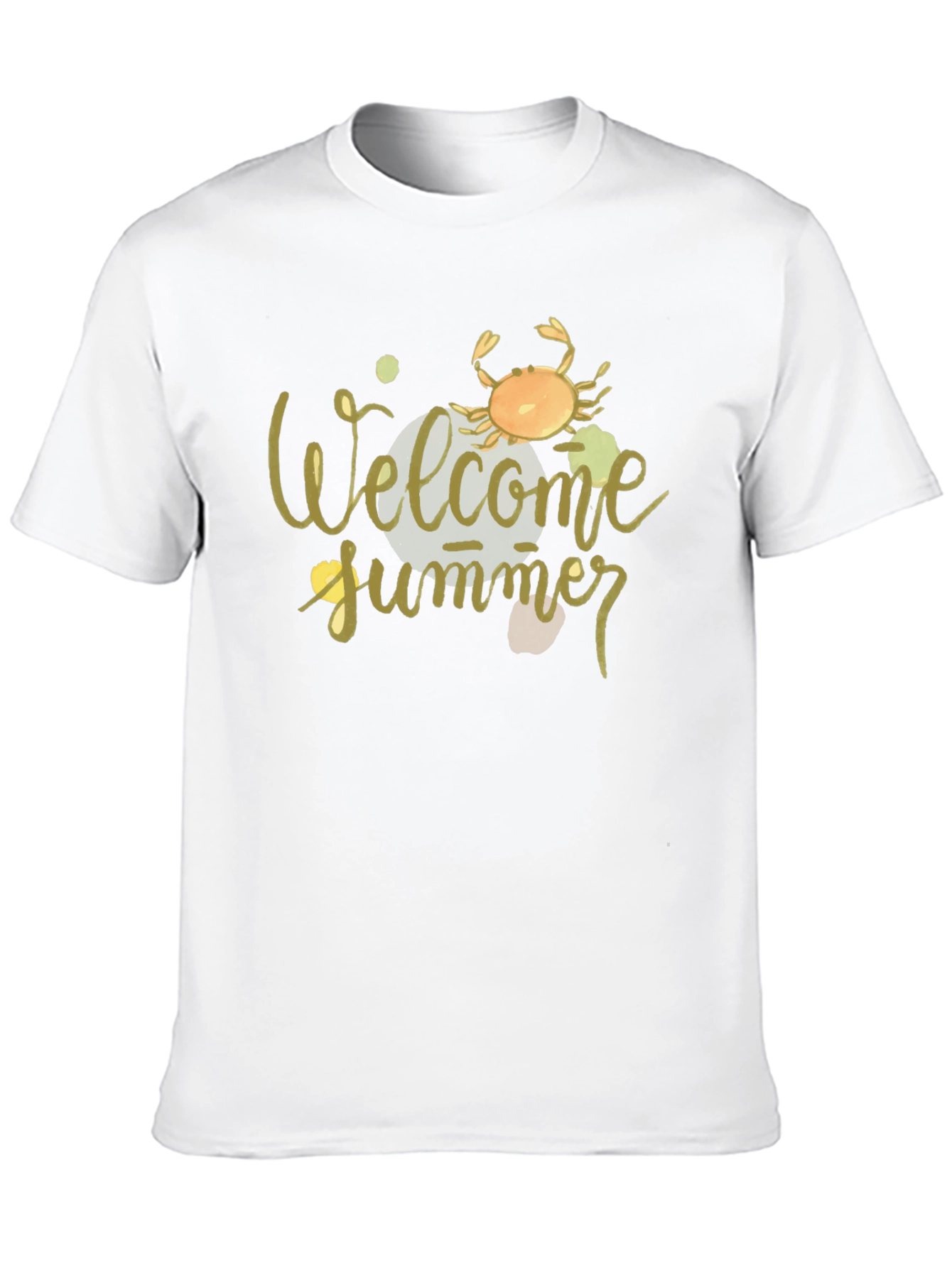 Welcome Summer Crab Graphic Tee - Black