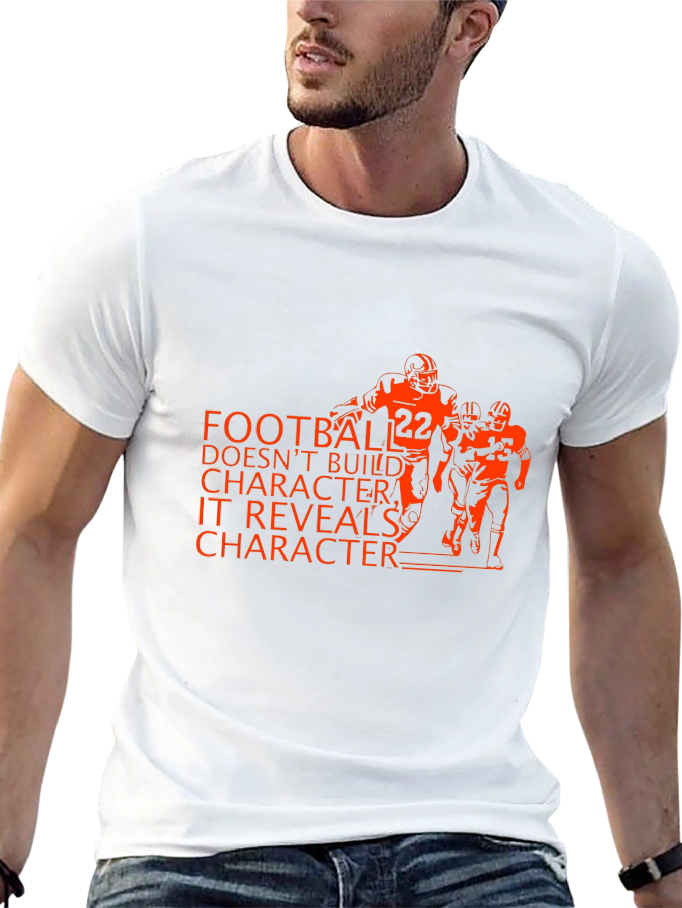 Football Reveals Character Black T-Shirt