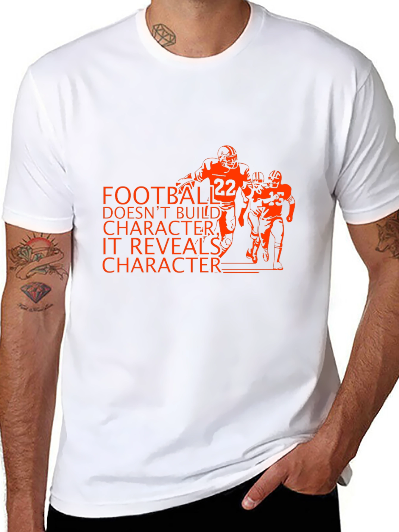 Football Reveals Character Black T-Shirt