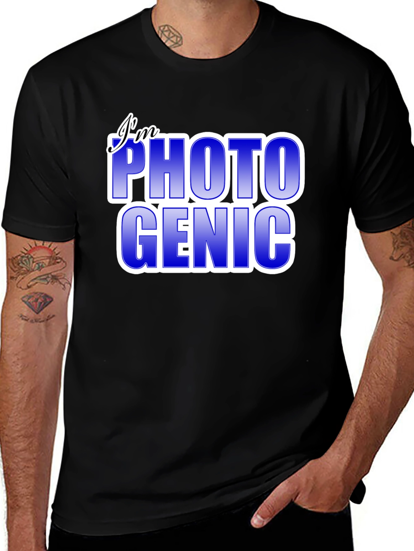 Im Photogenic Black T-Shirt